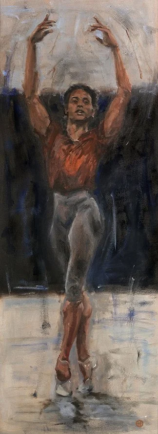 Daily Class 2023. Oil on canvas 32 x 89cm SOLD finalist at Rotary Art Show 2023