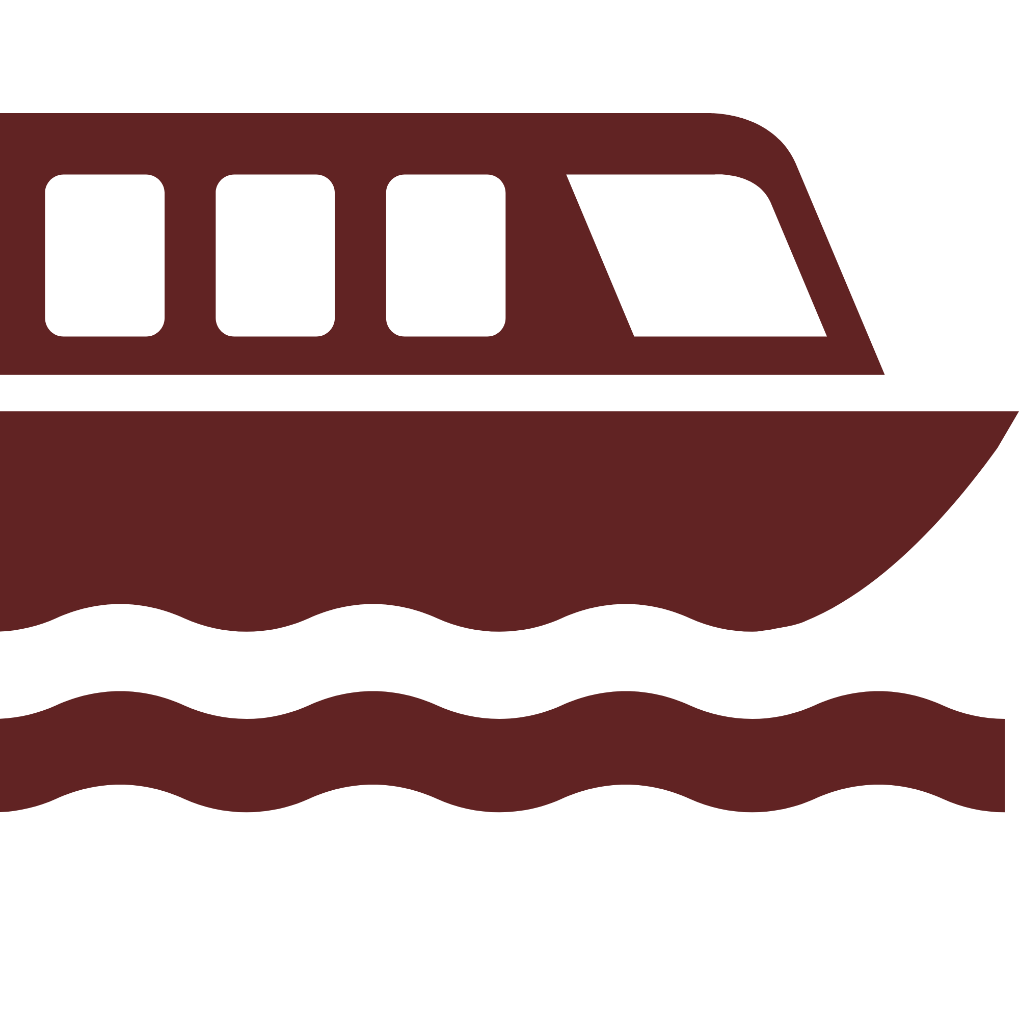 A stylized graphic of a train with a dark brown and black color scheme.