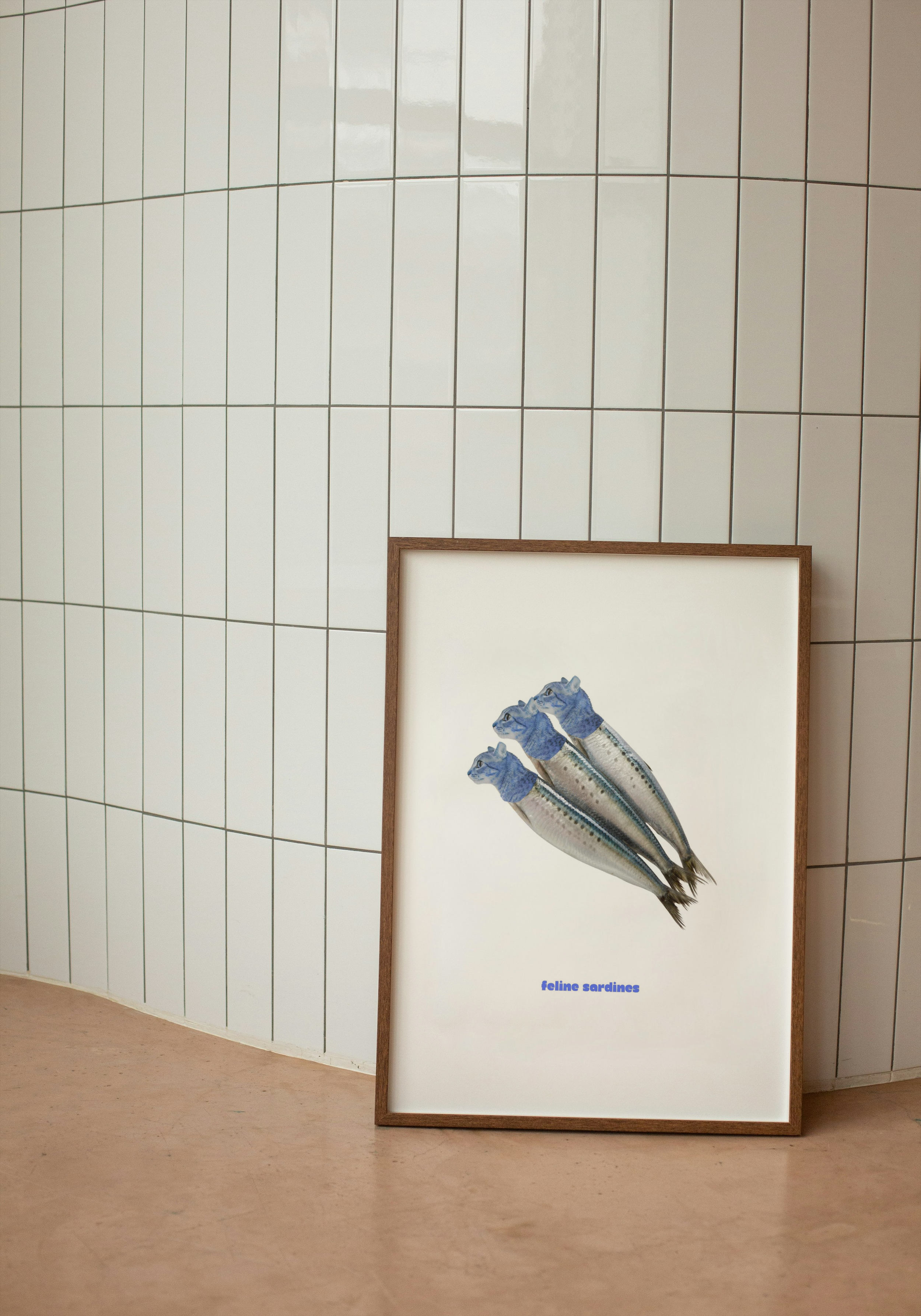 feline sardines instant download, cat wall art, funny cat poster. kitchen decor print