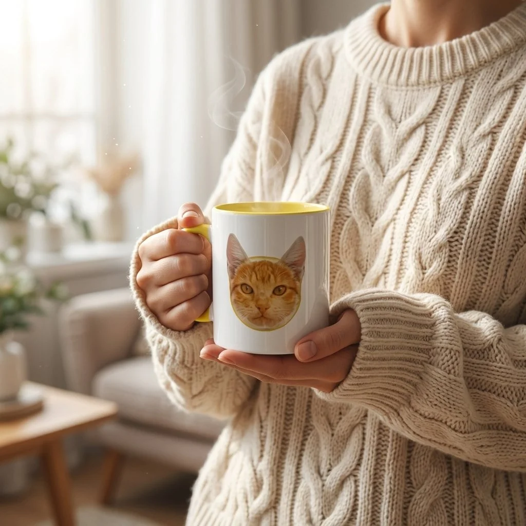 Orange Cat Citrus — Funny Cat Ceramic Mug