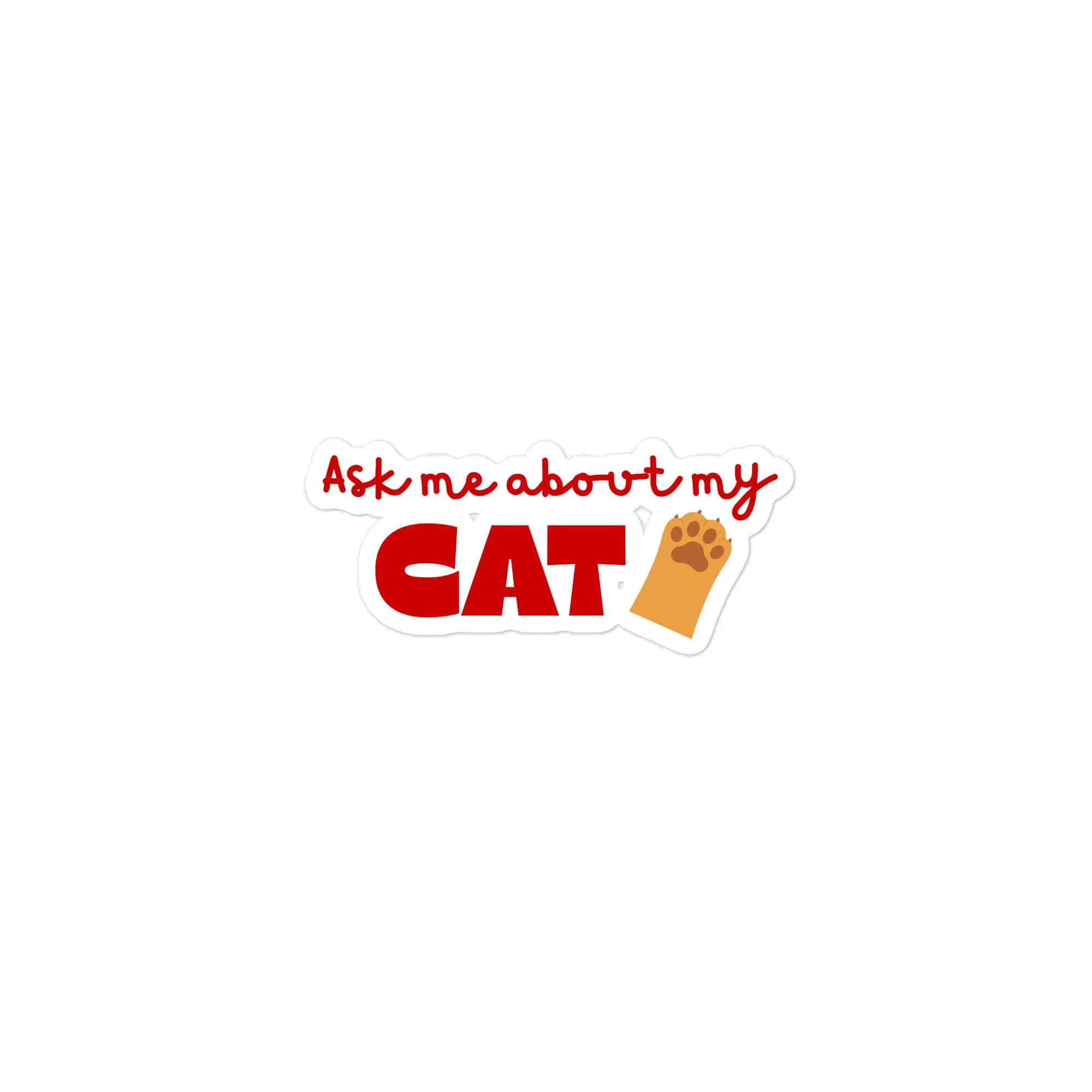 cat lovers stickers, cat merch, cat mom gift sticker