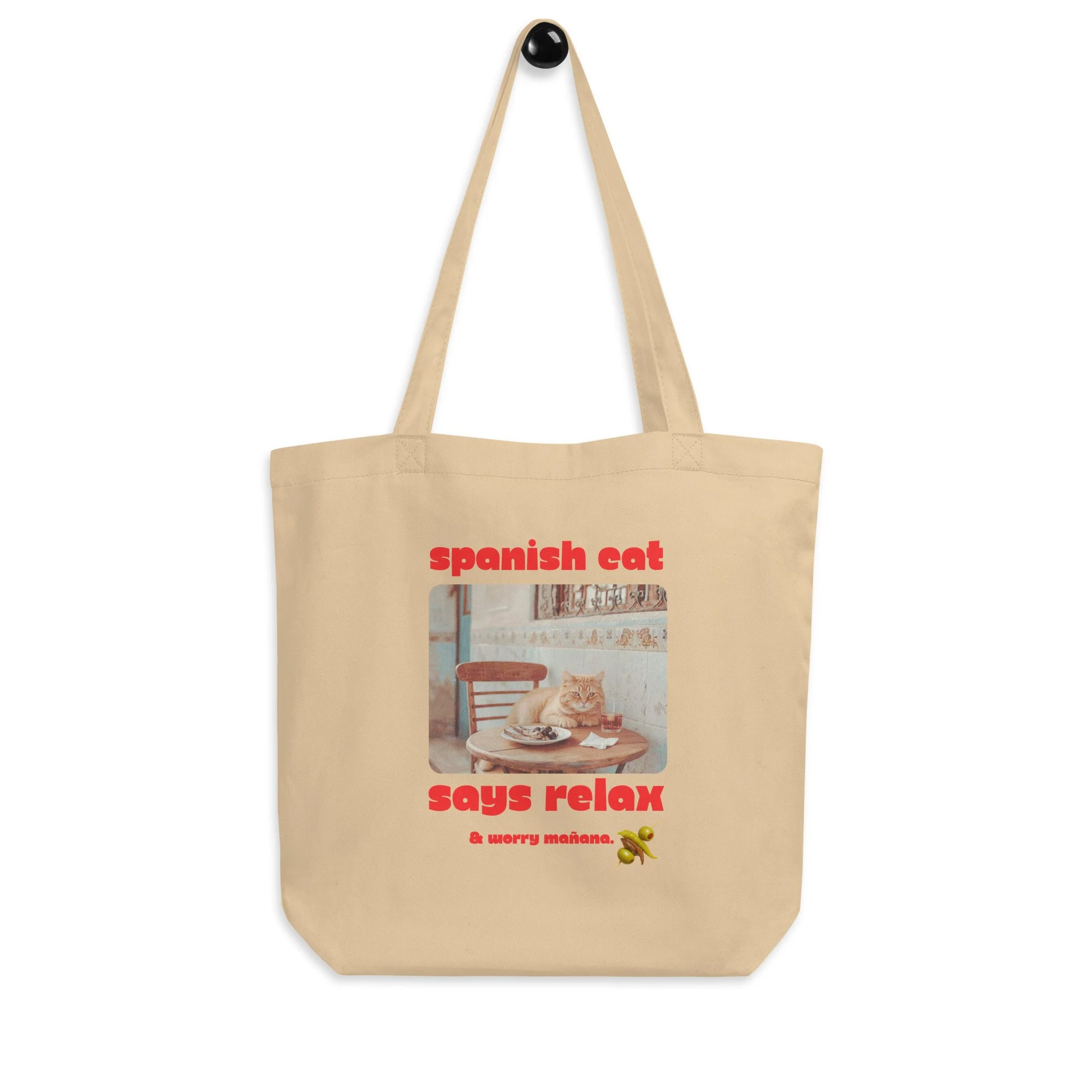 cat lovers tote bag, cat owner git, cat mom, spanish lifestyle, spain