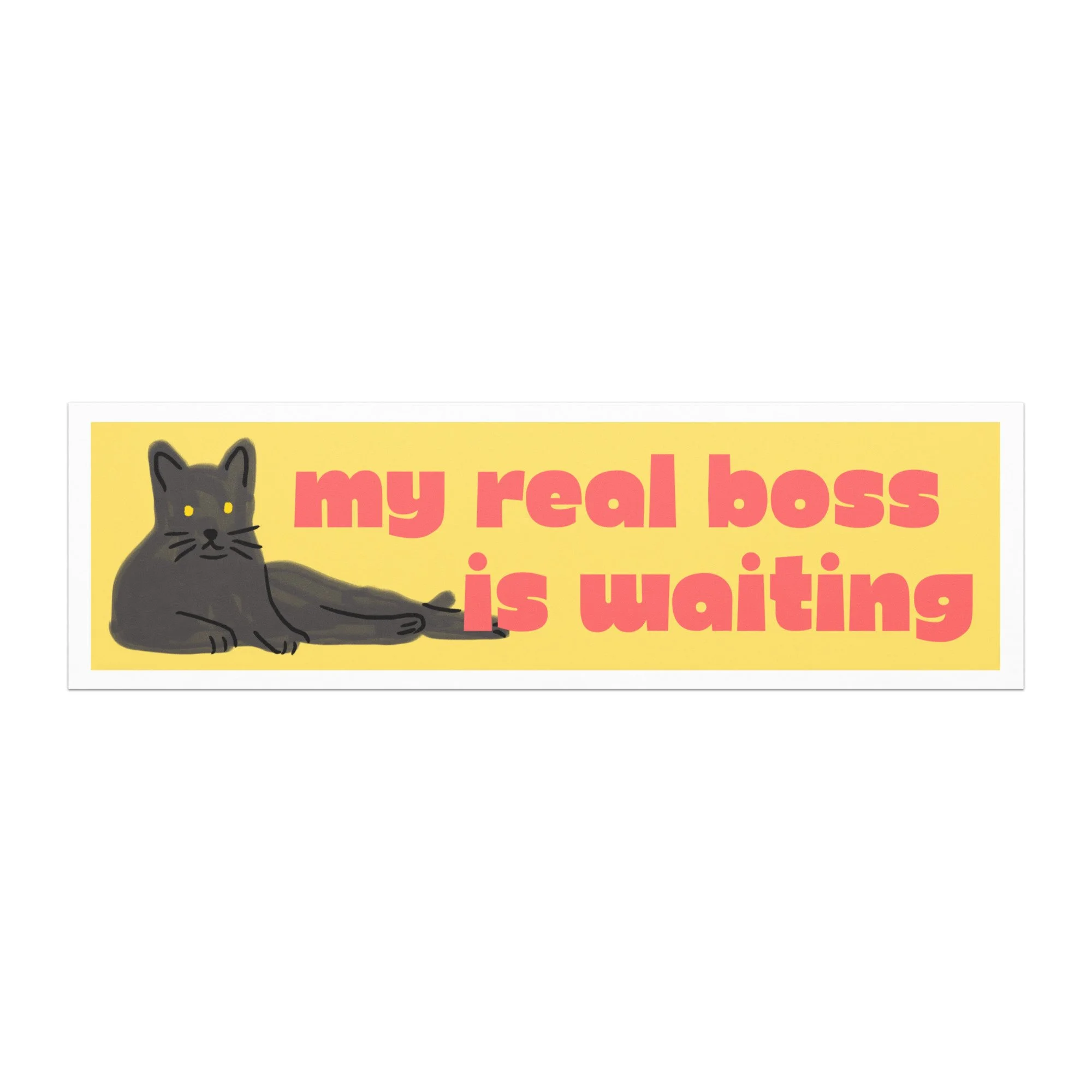 CAT LOVERS CAR magnet, bumper sticker