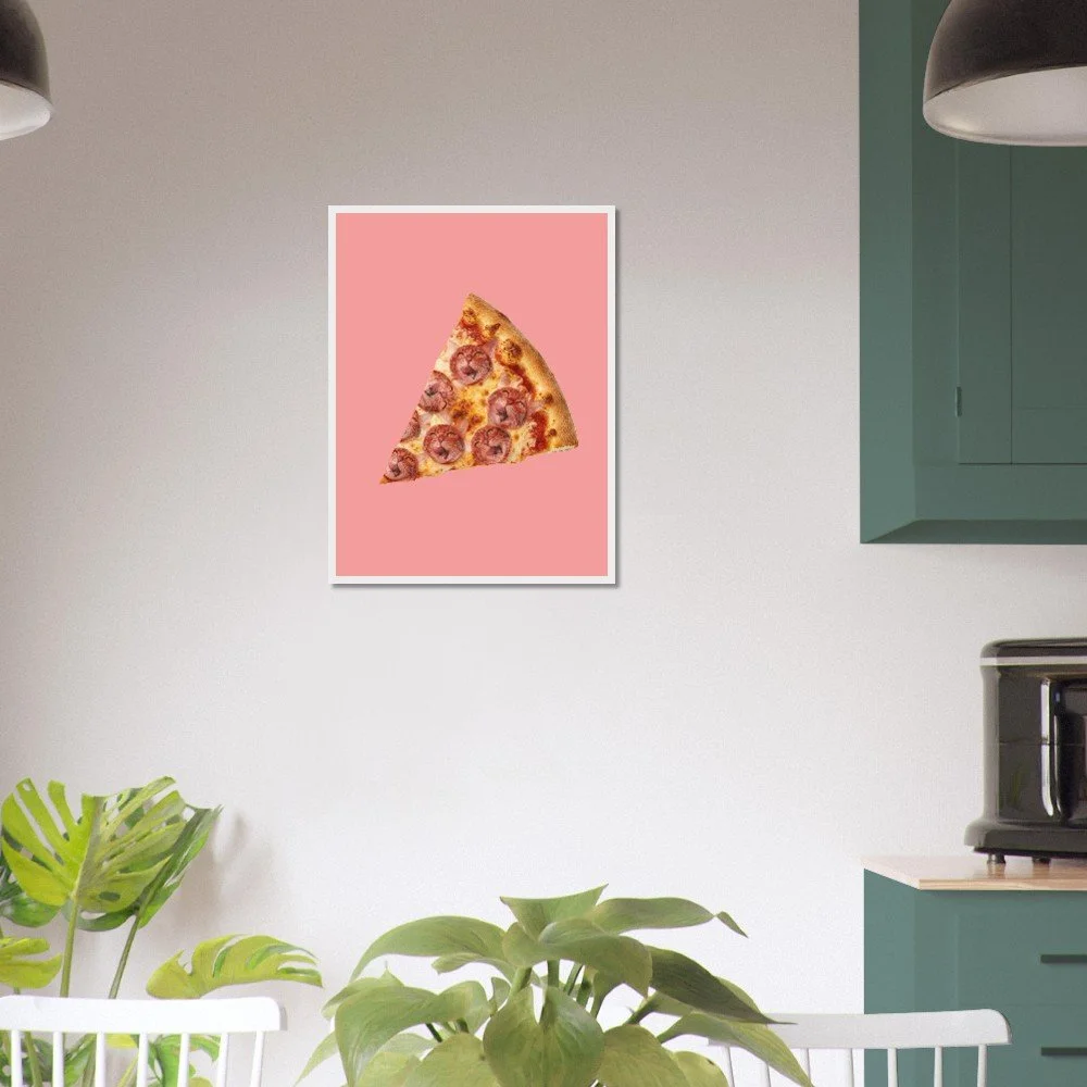 Instant Download cat pepperoni pizza print, funny unique quirky cat home kitchen decor