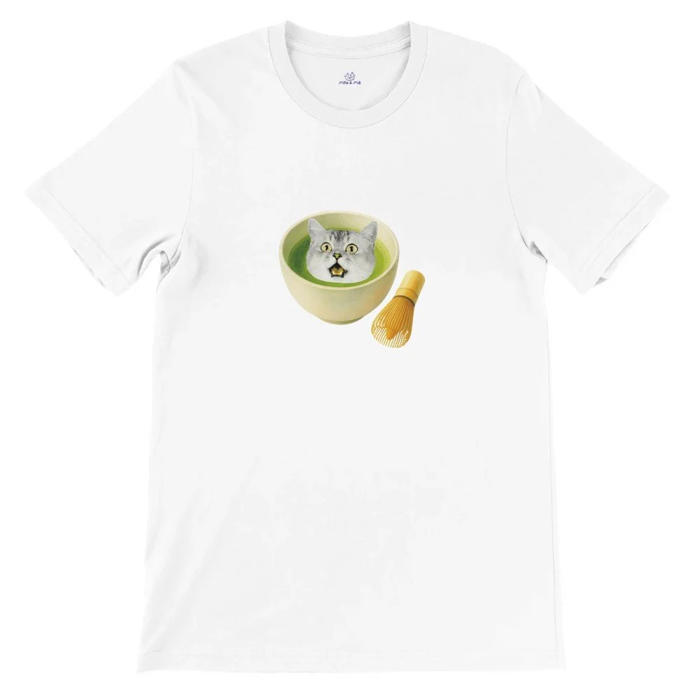 catcha matcha t-shirt, matcha lovers shirt, cat and matcha tee