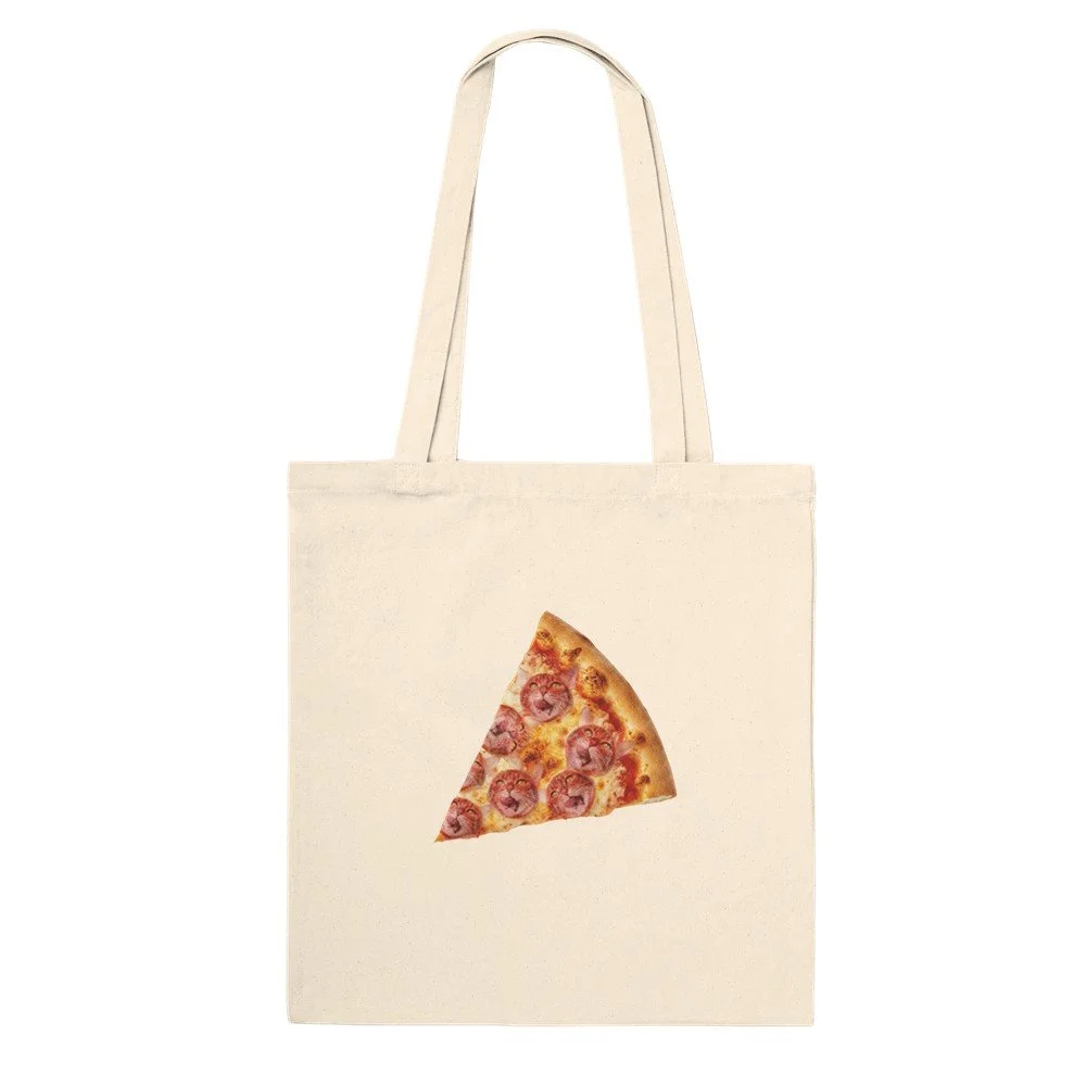 Pizza Al Gatto — Funny Cat Pizza Tote Bag | Cat Lover Gift | Melo & Mia