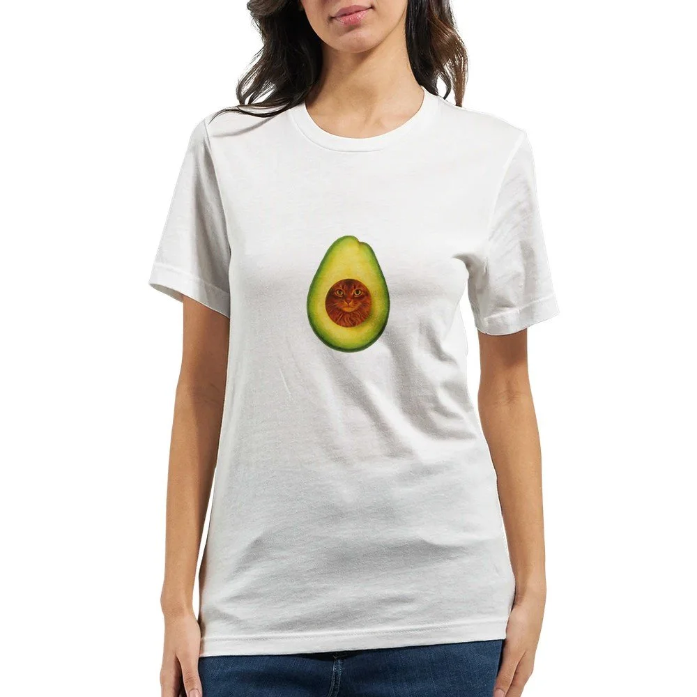 Funny Cat Avocado T-Shirt | Avocato Graphic Tee | Cat Lover Gift | Melo & Mia