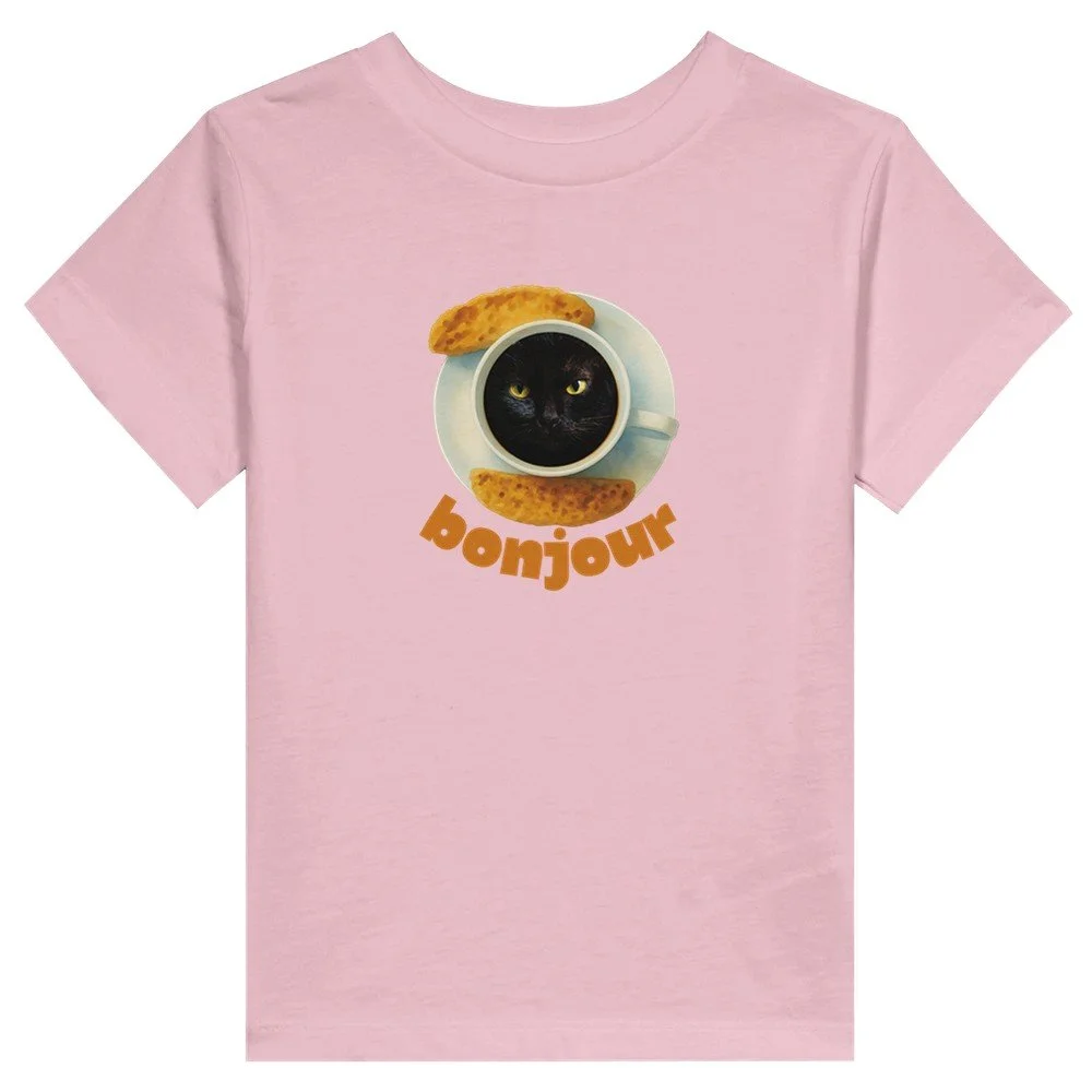 funny cat lovers kids t-shirt, black cat, fun kids clothing