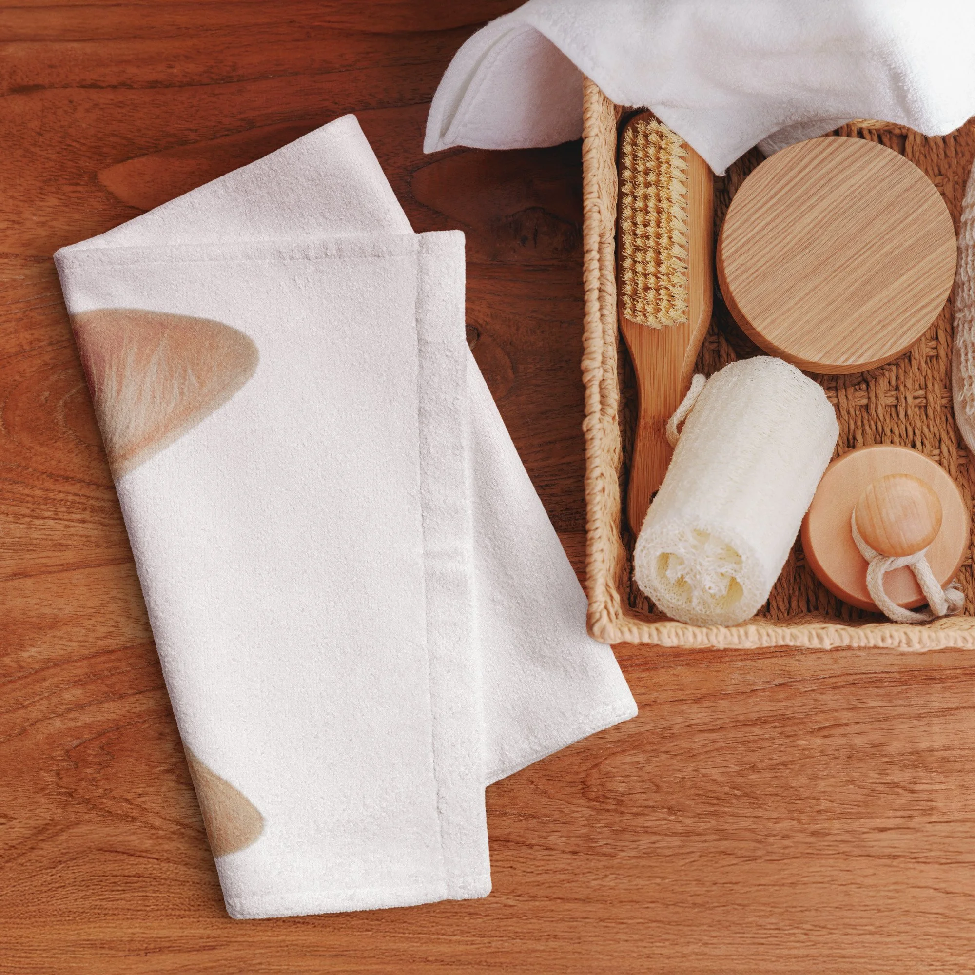 orange cat hand towel, cat lovers gift, cat home decor