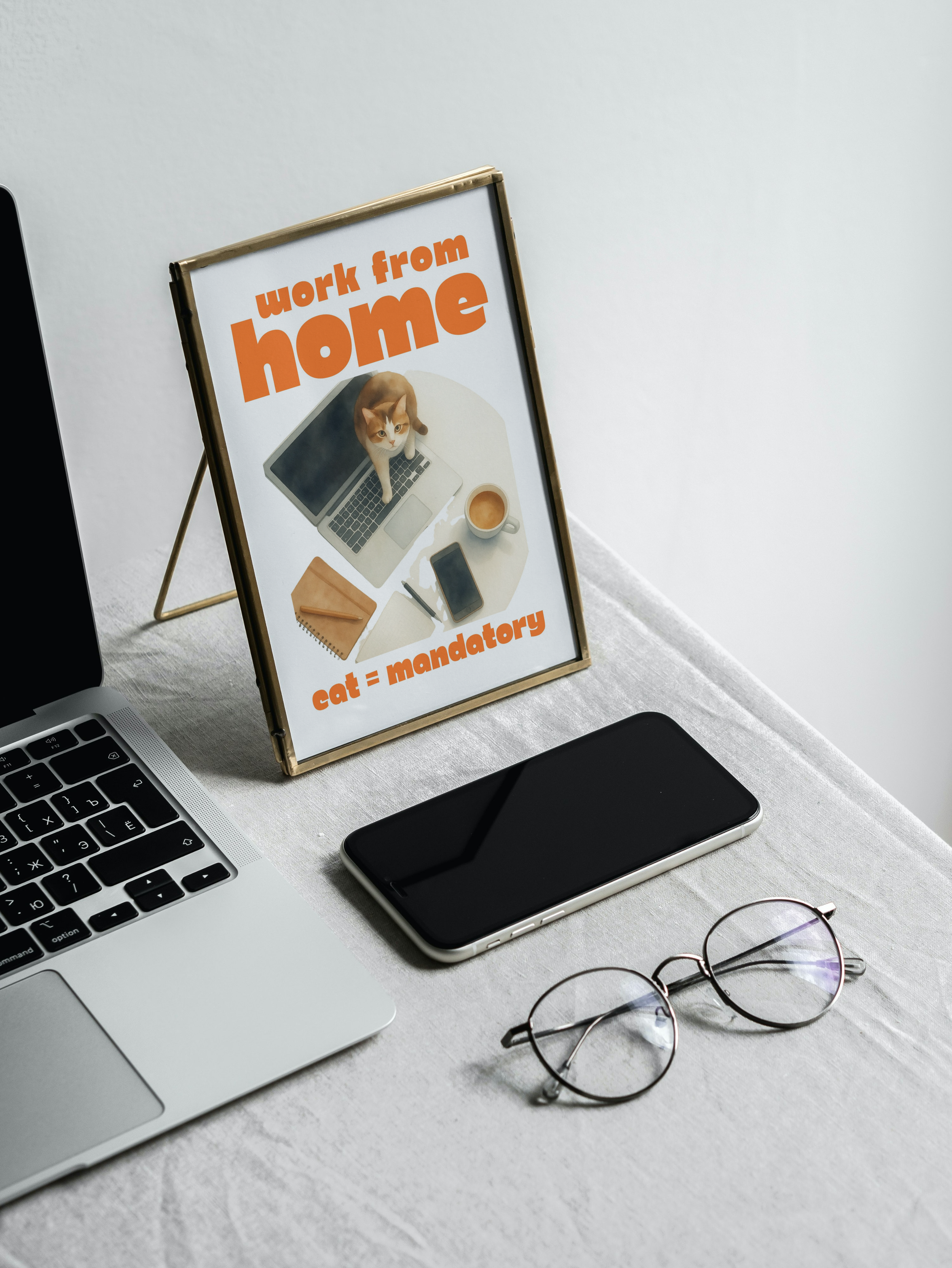 home office wall art, cat print, instant download, funny wall art