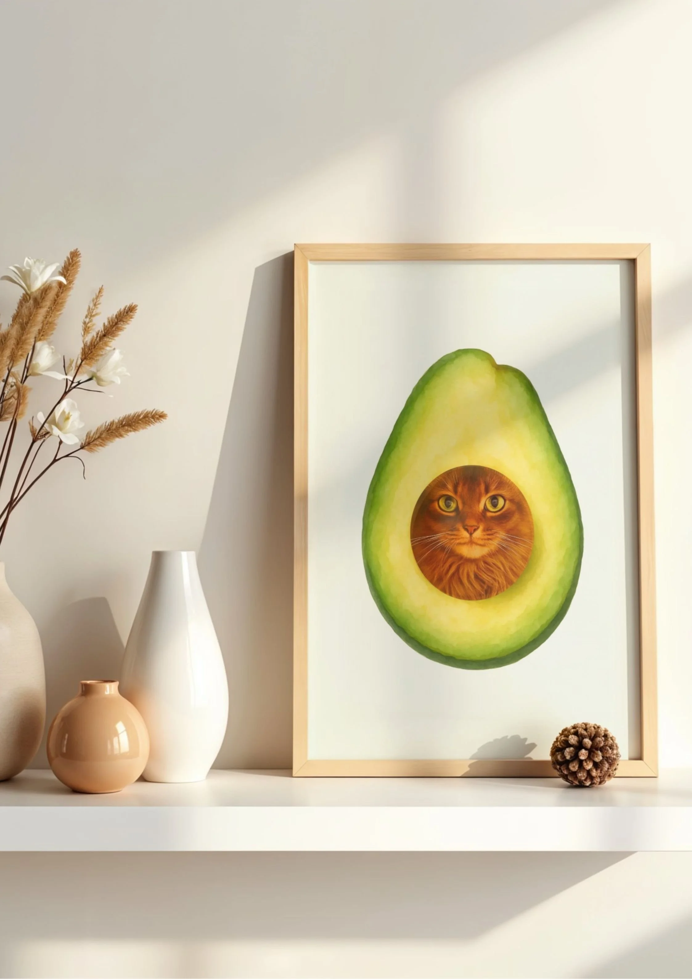 Avocato Love — Funny Cat Avocado Printable Wall Art | Instant Download | Cat Print | Melo & Mia