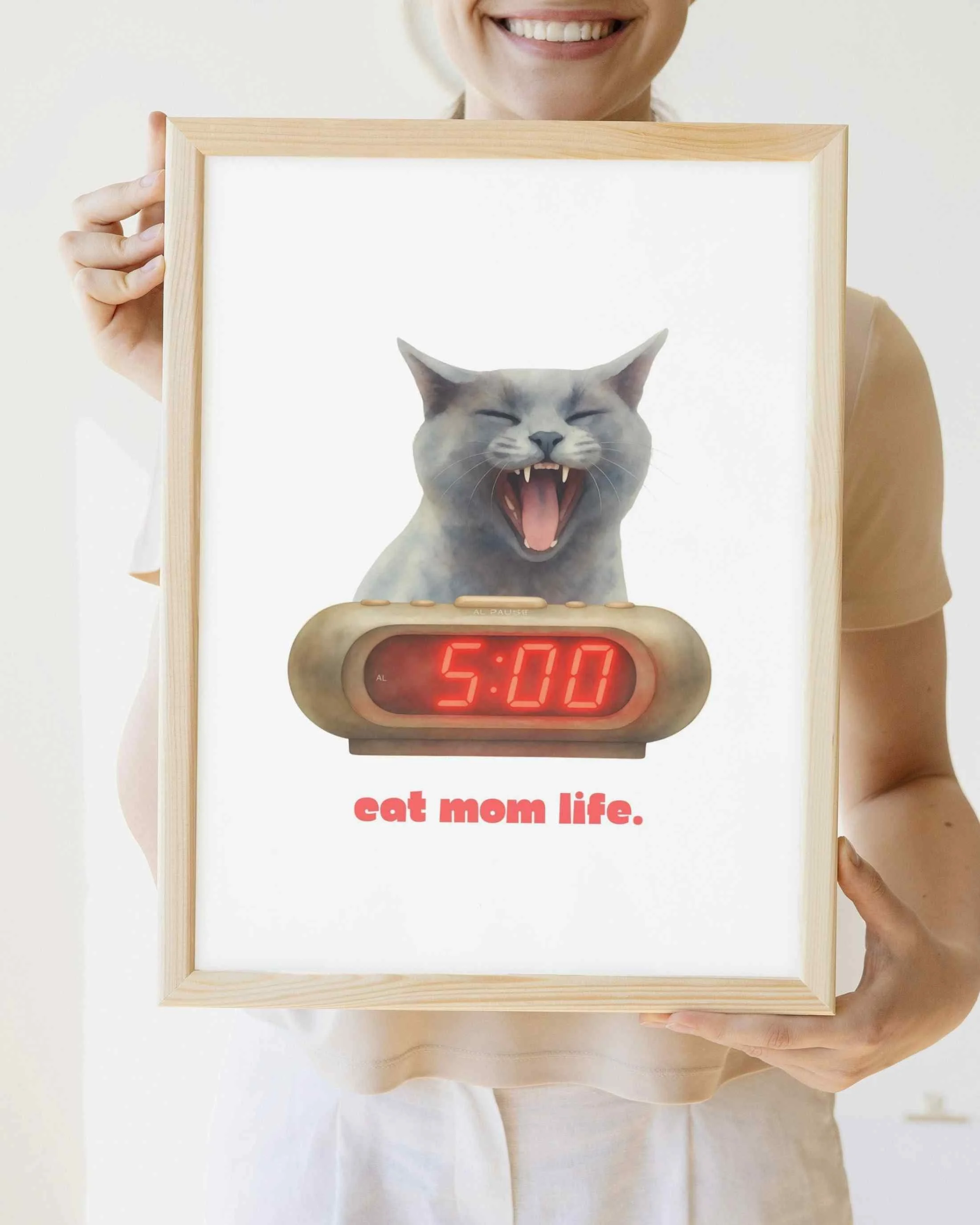 Cat Mom Life — Funny Cat Mom Instant Download Print | Mother's Day Gift | Melo & Mia