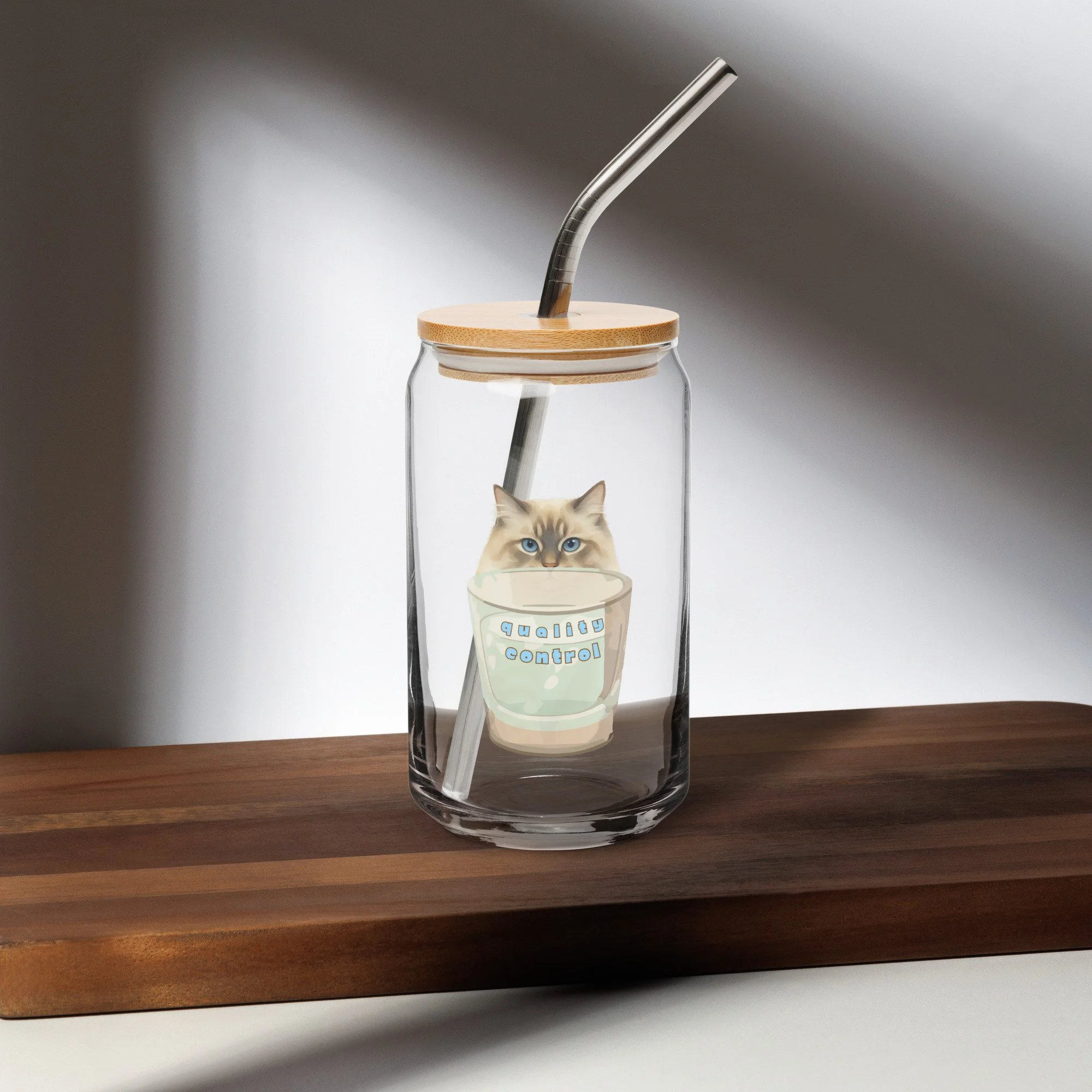 siberian cat can shaped glass , siberican cat home decor, funny cat tumbler