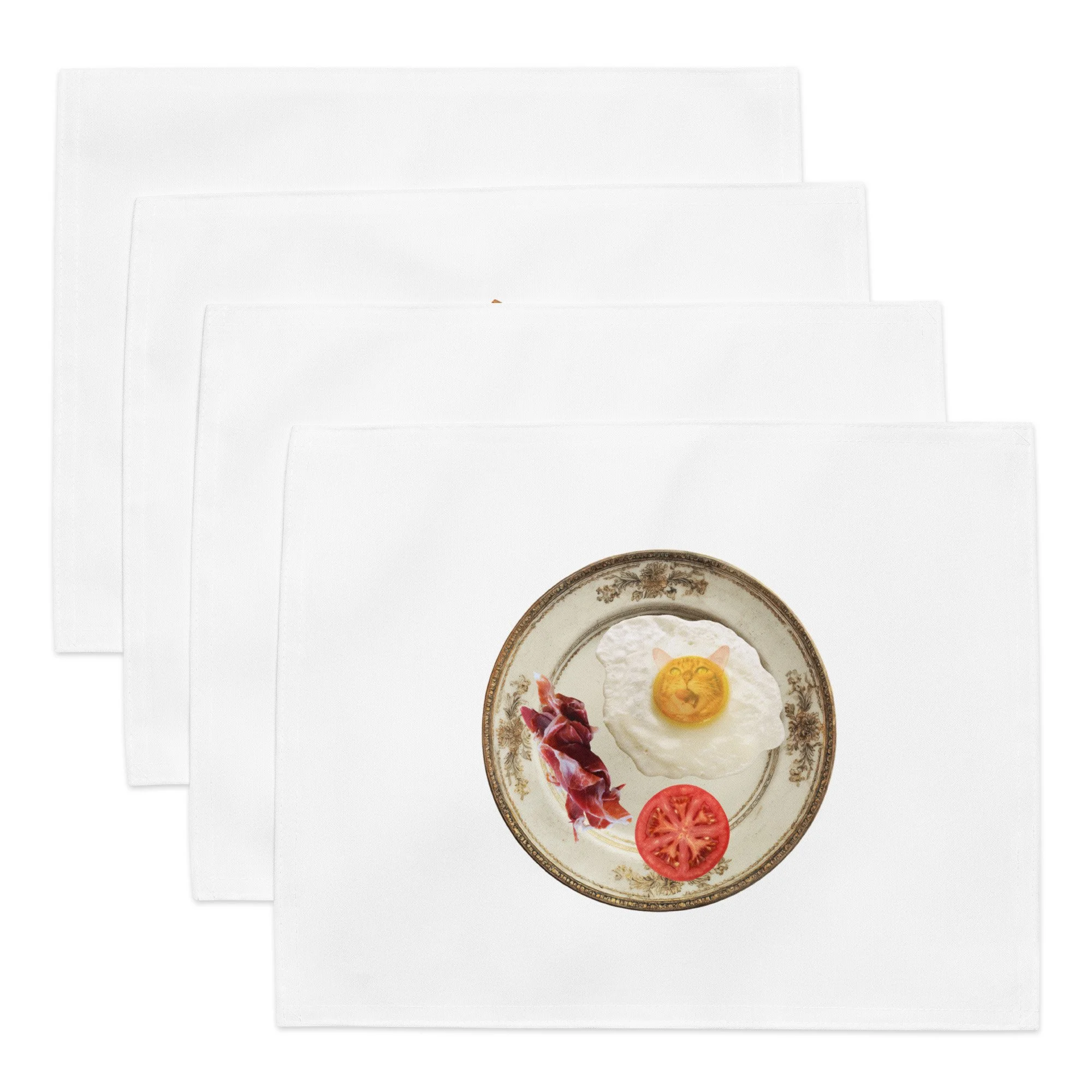 placemat set, cat home decor, cat lovers funny gift