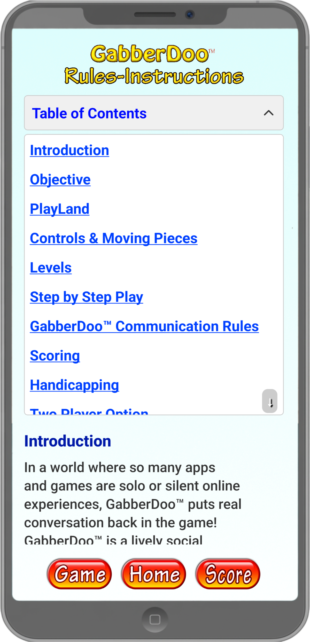 Rules - Instructions