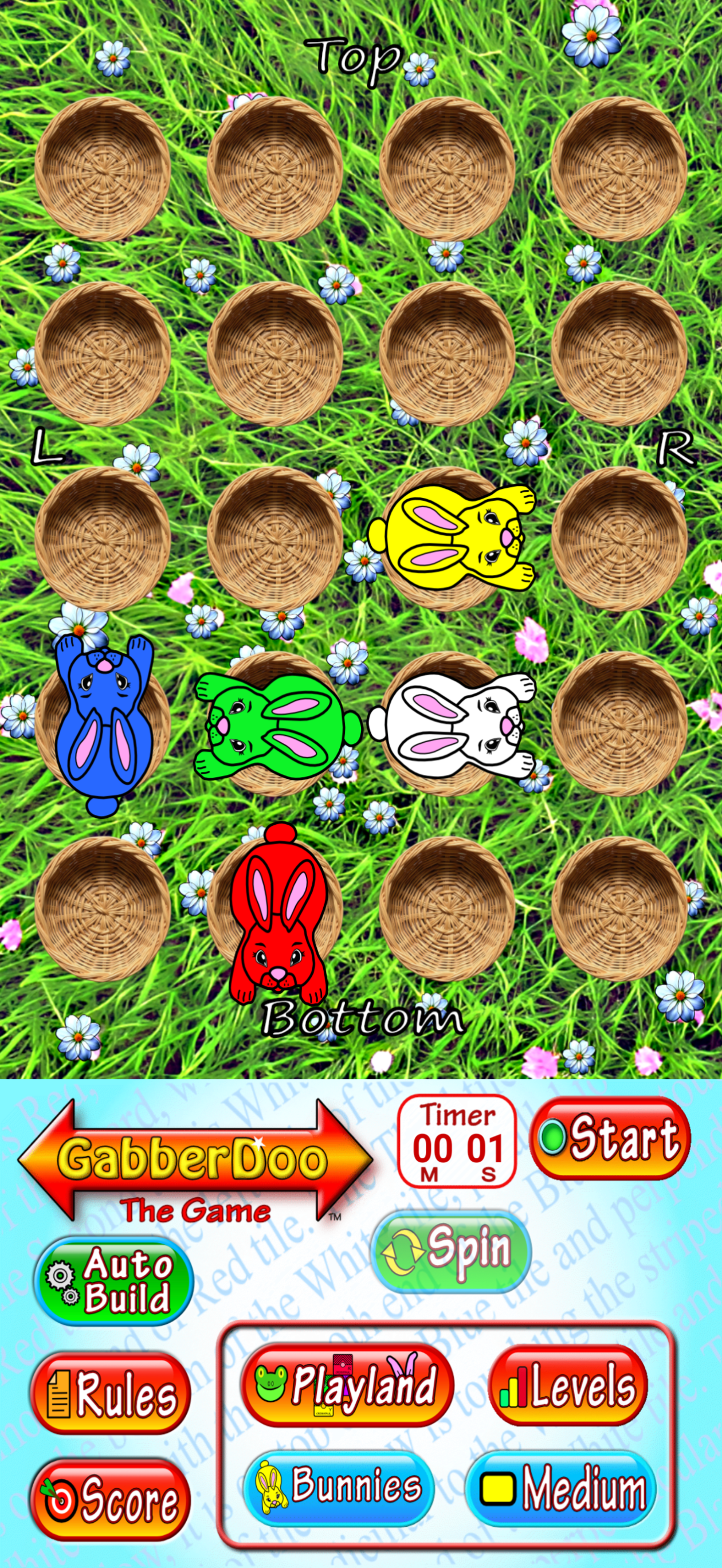 Bunnies - Baskets - Medium Level Shown