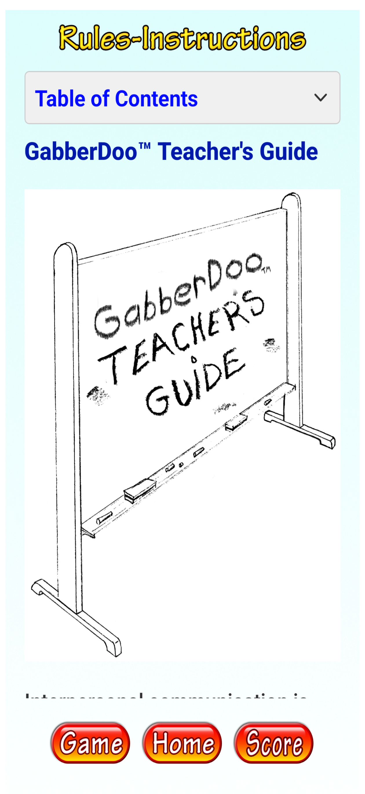 Teachers Guide