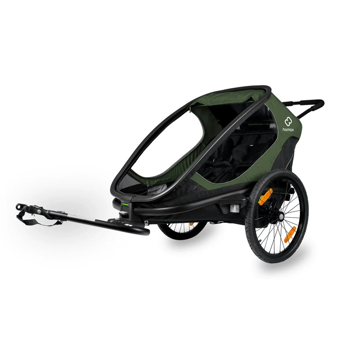 Tow-behind bike wagon