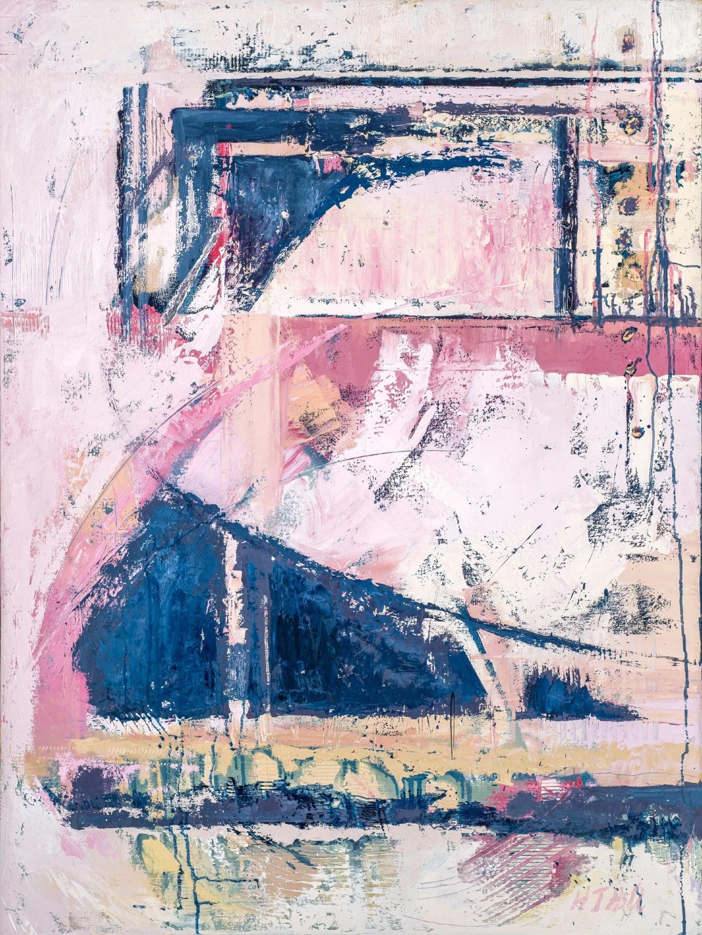 It&rsquo;s only four colors&hellip;

&ldquo;Most things I do are tetrads - four different colors, and then I mix from there.&rdquo;

What four do you see? 

See more work on my website: hudsonthill.com

#hudsonthill #stonebarns #abstractpainting #con