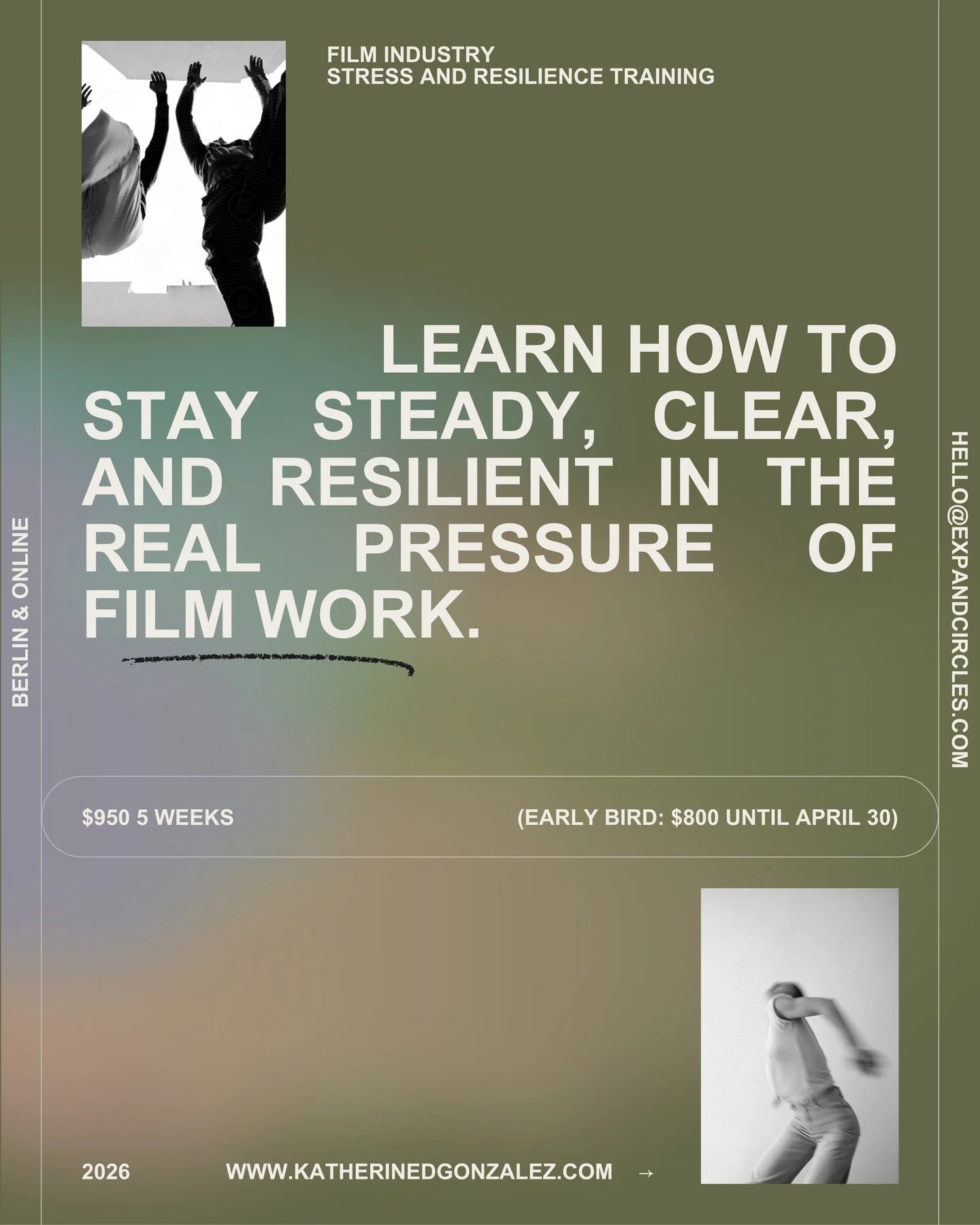 Film work is intense. The long days, the pressure, the uncertainty, the emotional load, the constant problem-solving, the responsibility you carry, and the way everything changes without warning. Your nervous system feels all of this. And most people
