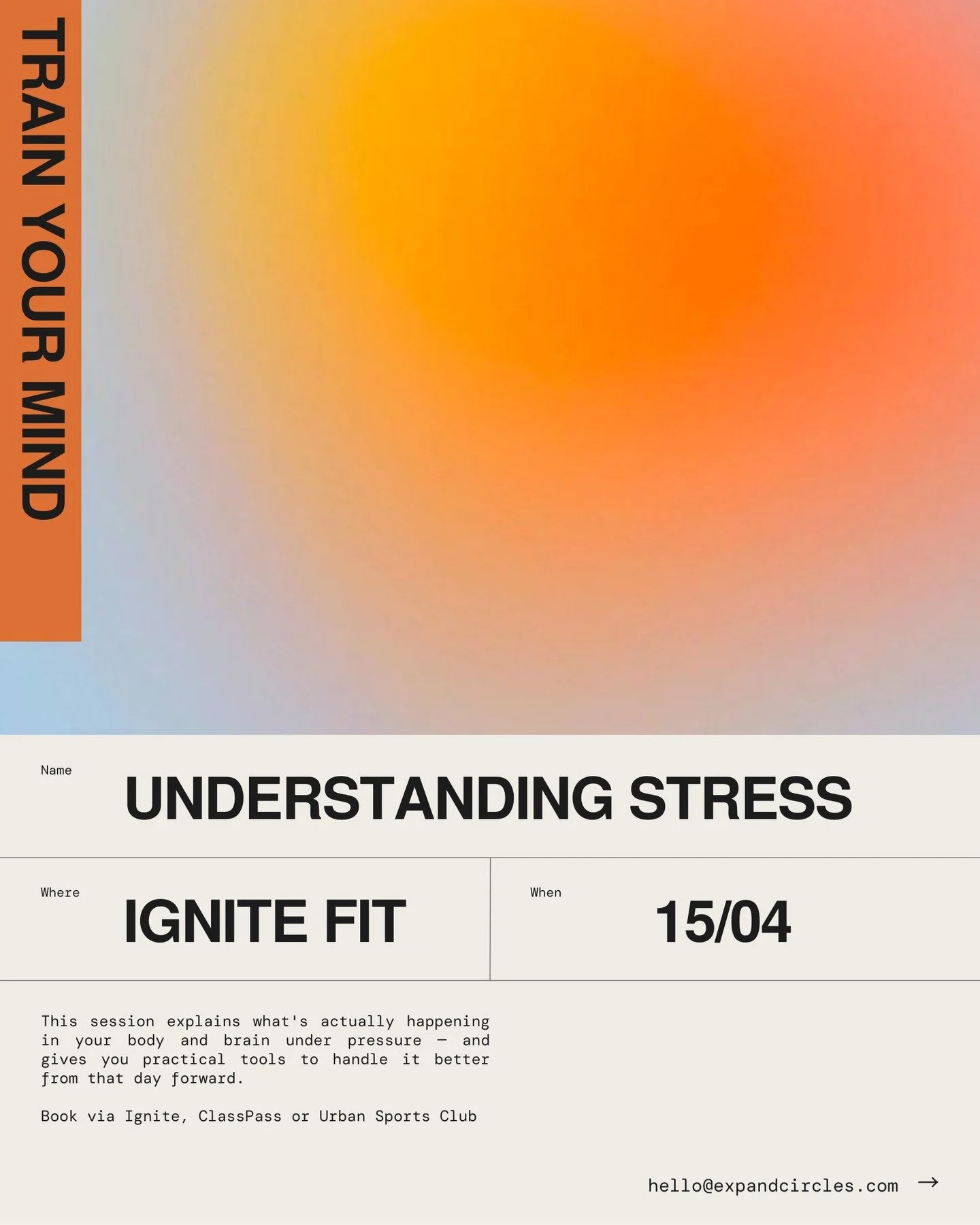 NOW AVAILABLE ON URBAN SPORTS + CLASS PASS

Understanding Stress &middot; Wednesday 15 April

You know what stress feels like. But do you know really understand what it, why it is or how to manage it?
Most people manage stress by pushing through it. 