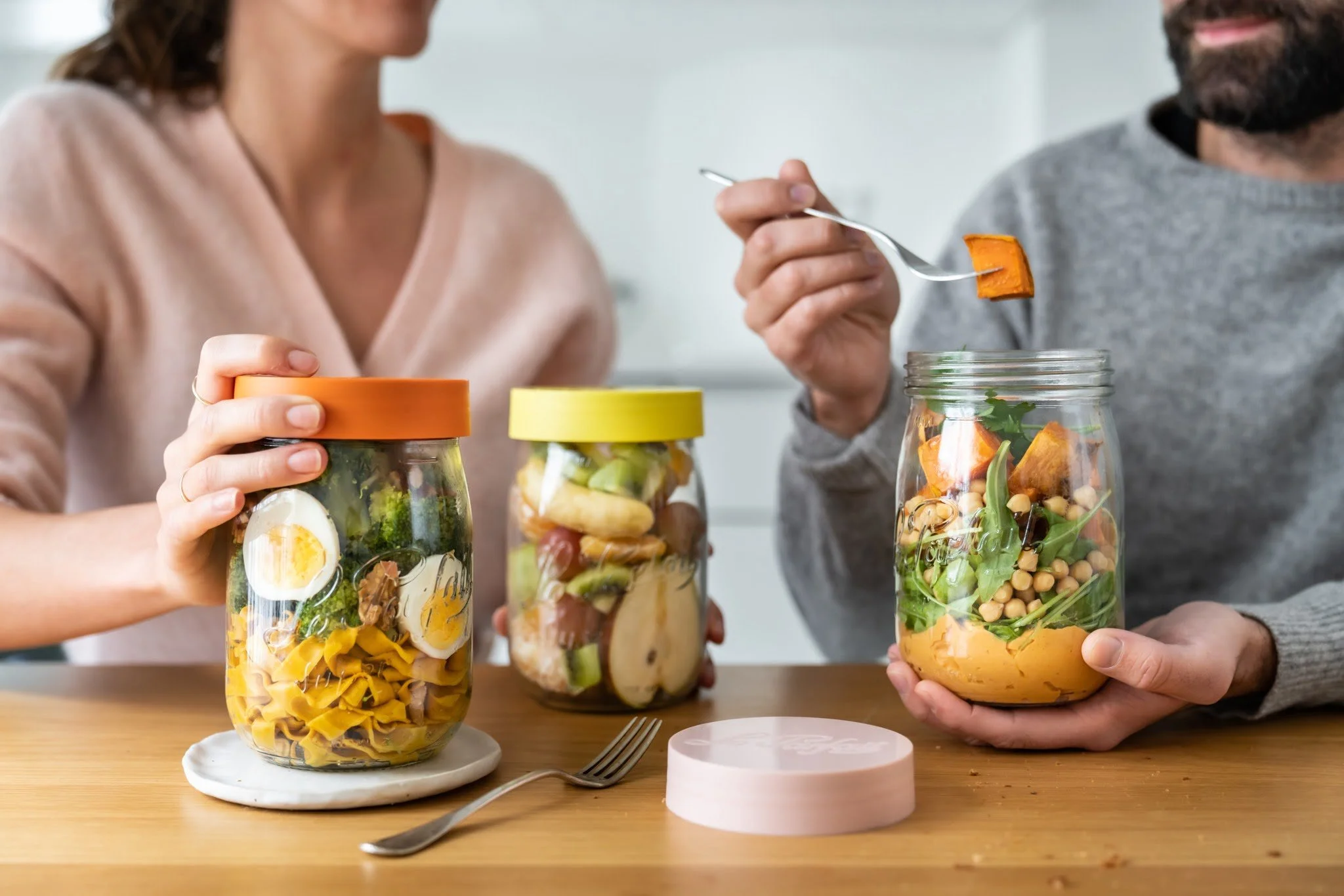 Repas post partum rennes et périphérie, contenant en verre le parfait