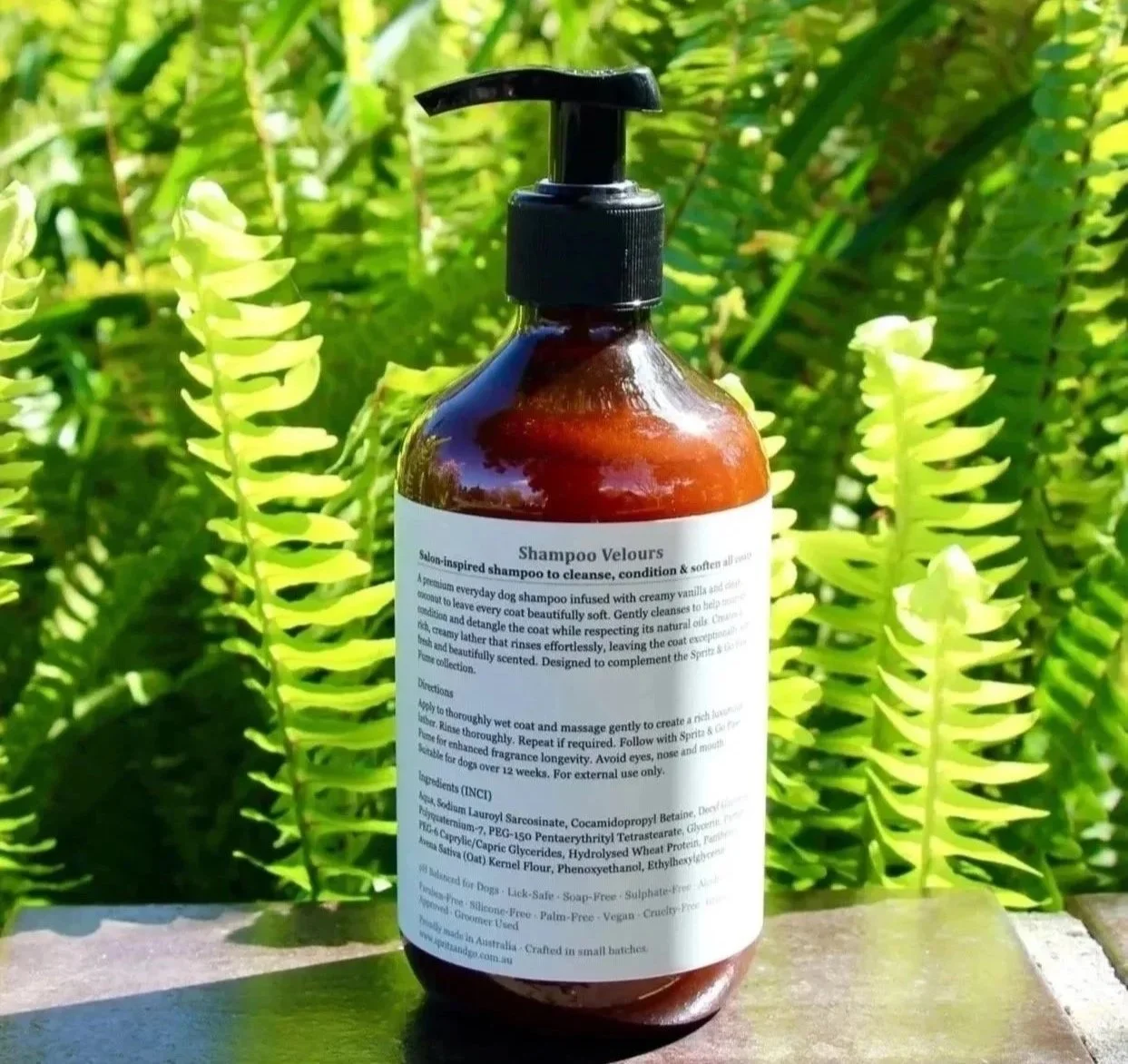 Shampoo Velours (back label)