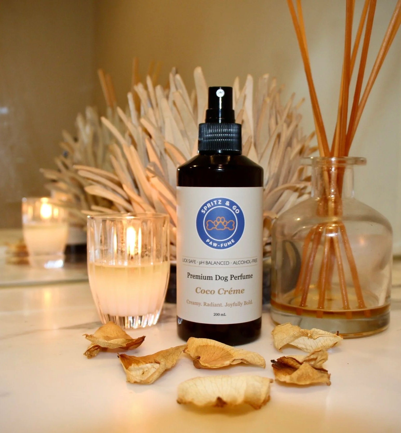 Spritz & Go Coco Créme luxury refreshing coconut pet fragrance spray