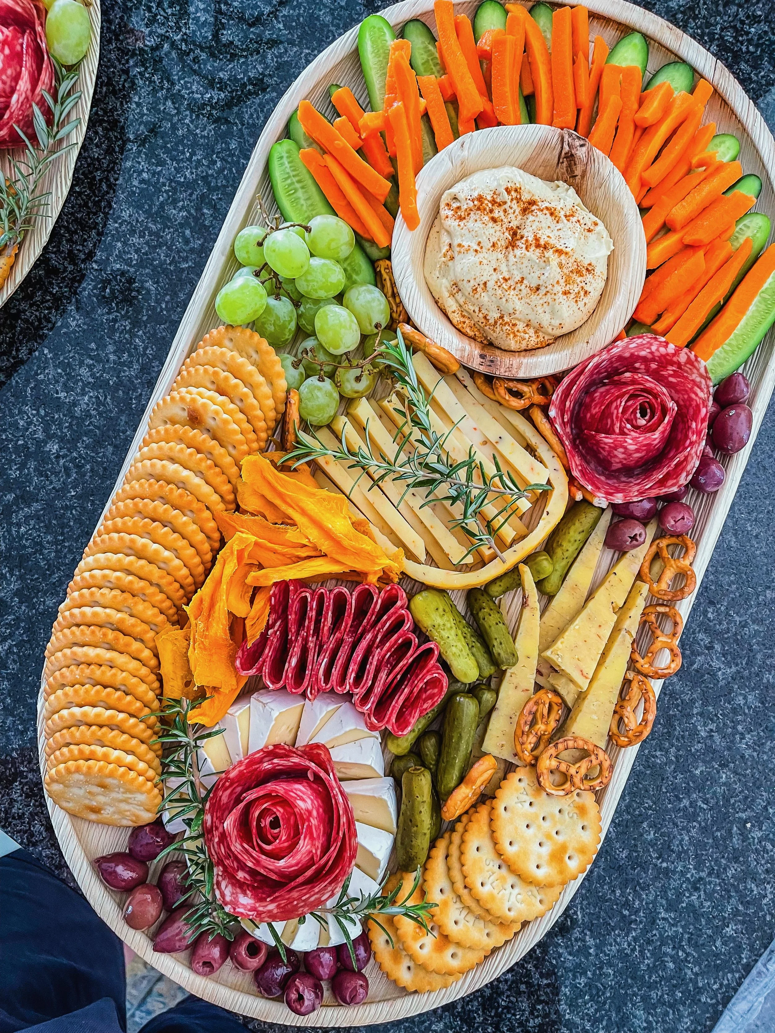 Charcuterie on large size board
