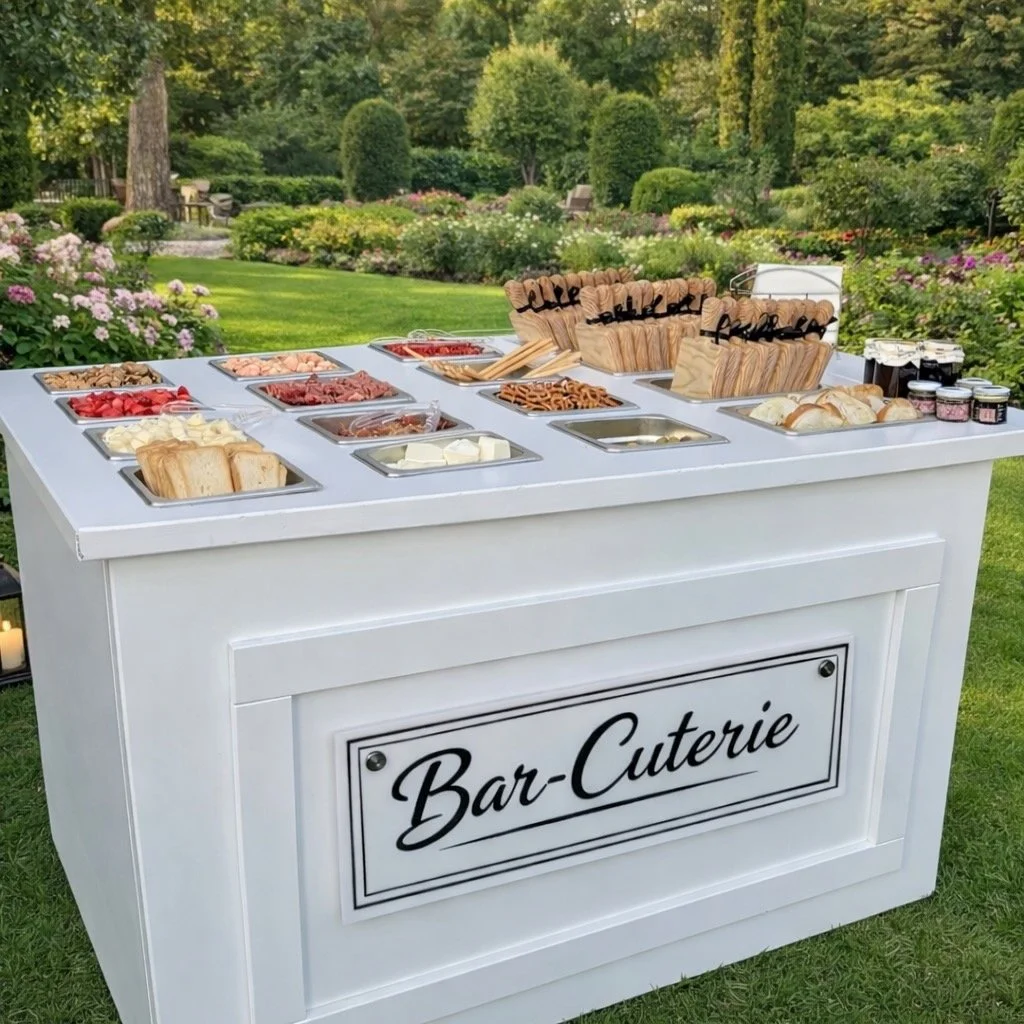 Mobile charcuterie cart