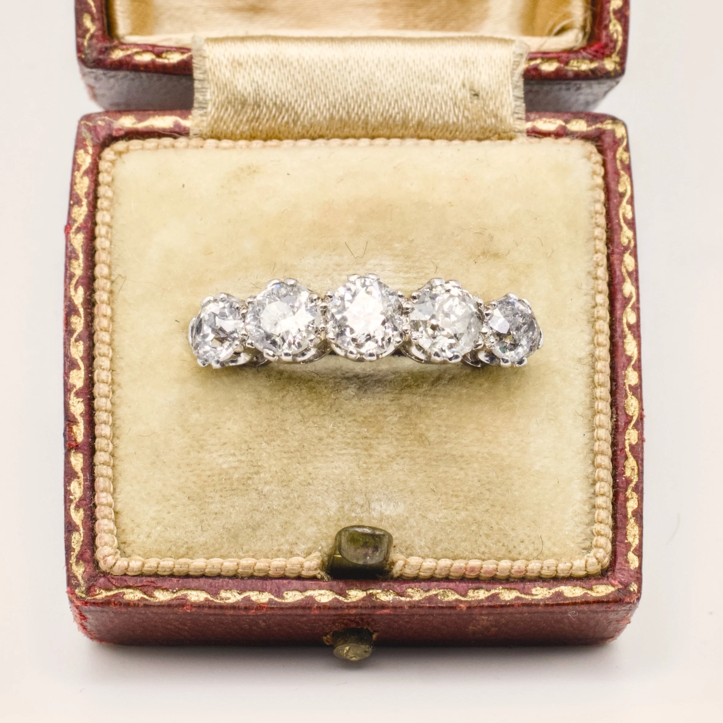 Early Twentieth-century 2.1ct Five Stone Diamond Ring