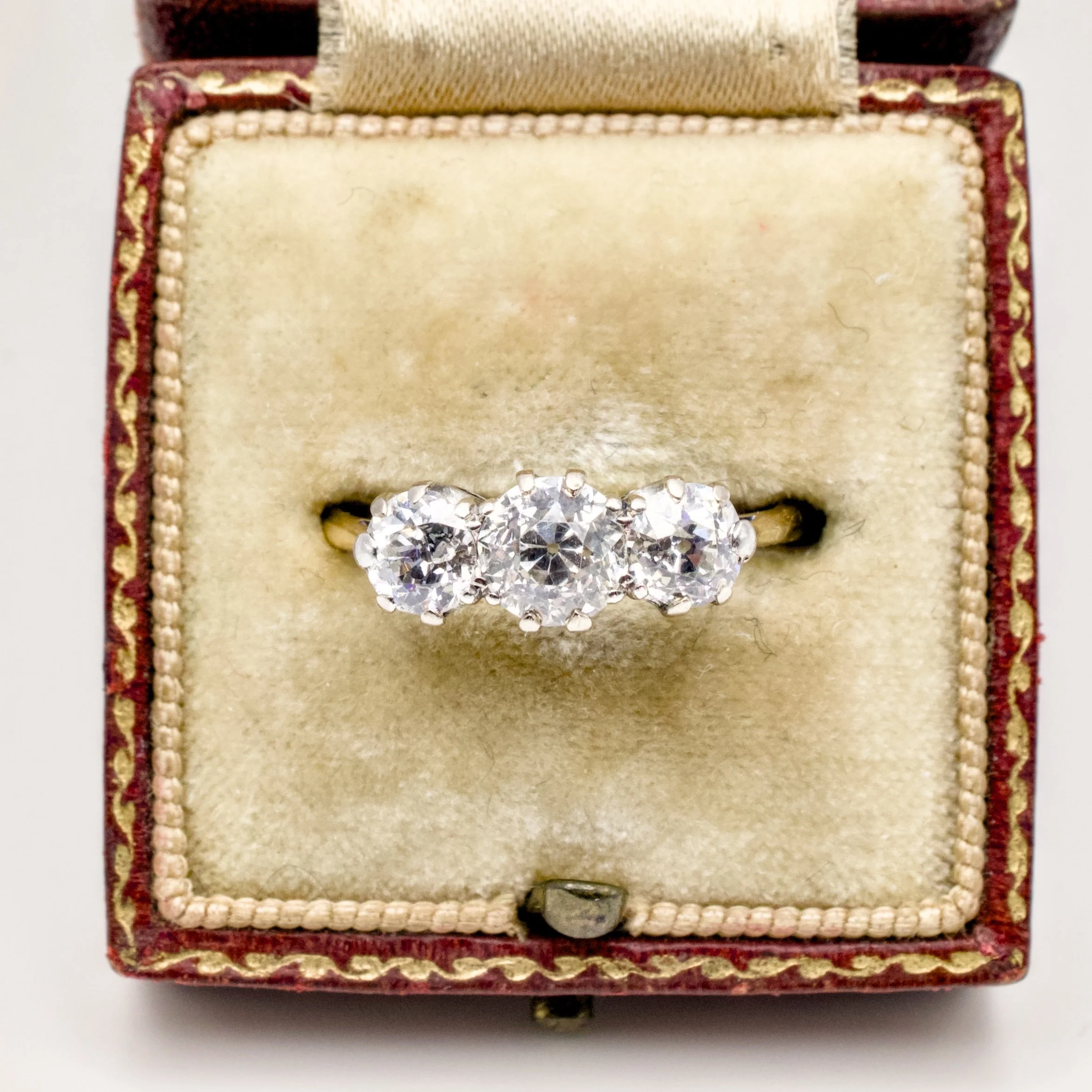 Antique Three Stone Diamond Ring