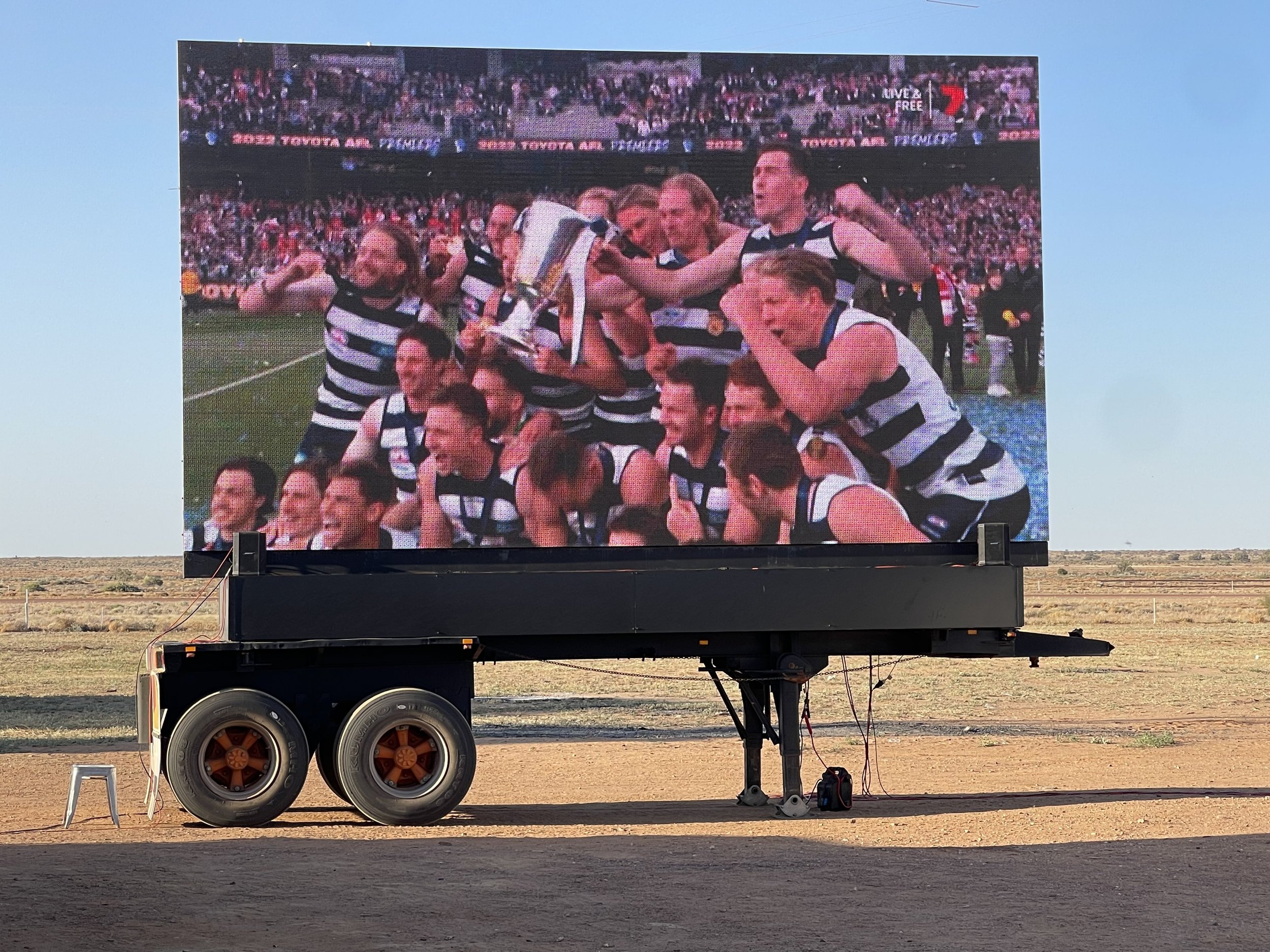 26sqm LED Screen Trailer Hire South Adelaide. Big Trailer Screens Adelaide