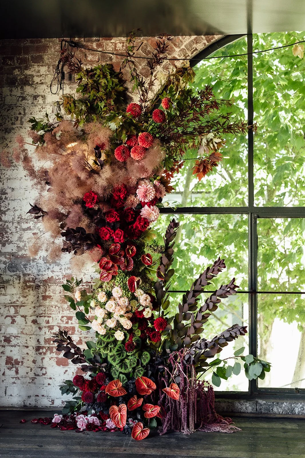wedding flowers, floral installation, ceremony flowers, wedding florist Melbourne, wedding florist byron bay, byron bay wedding flowers, melbourne wedding flowers, gold coast wedding flowers