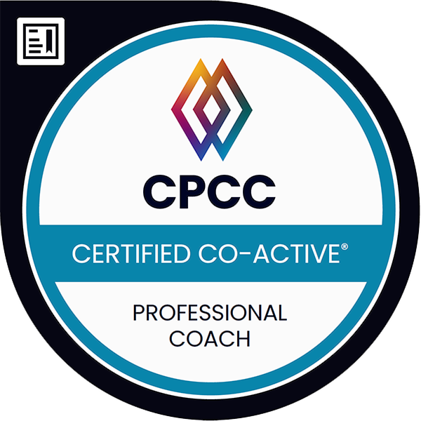 Jamie Robins Life Coach Certified Professional Co-Active Coach (CPCC) accreditation badge