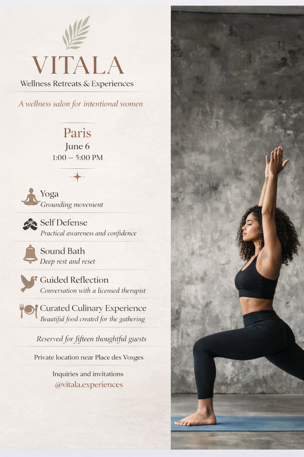 June 6, 2026 Paris Half-Day Wellness Salon