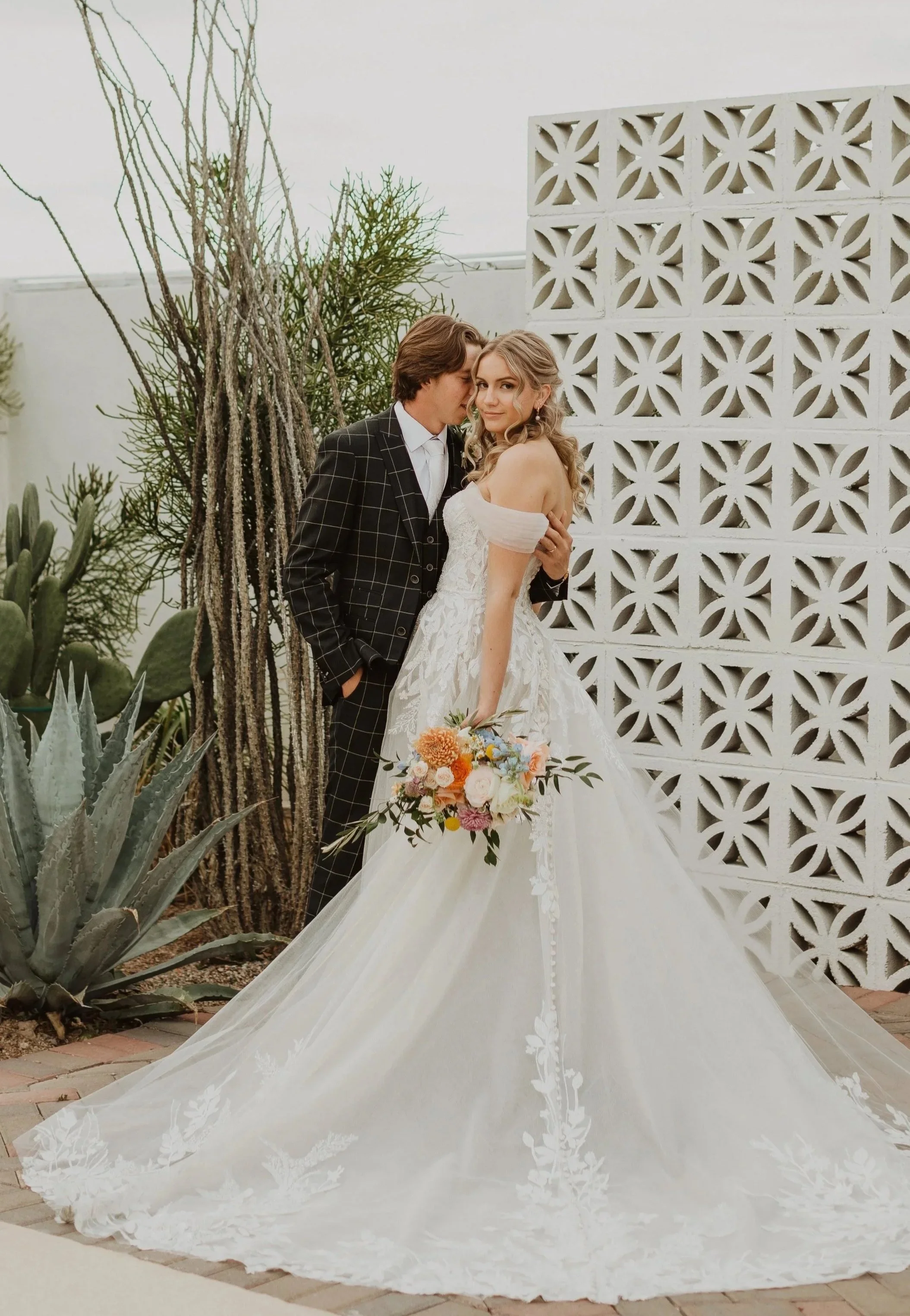 Amelia Thorp Hair & Makeup in Phoenix does  romantic look on a bride at Tercero by Aldea Weddings, Glendale, Arizona. Photos by Brian Bischof Photography