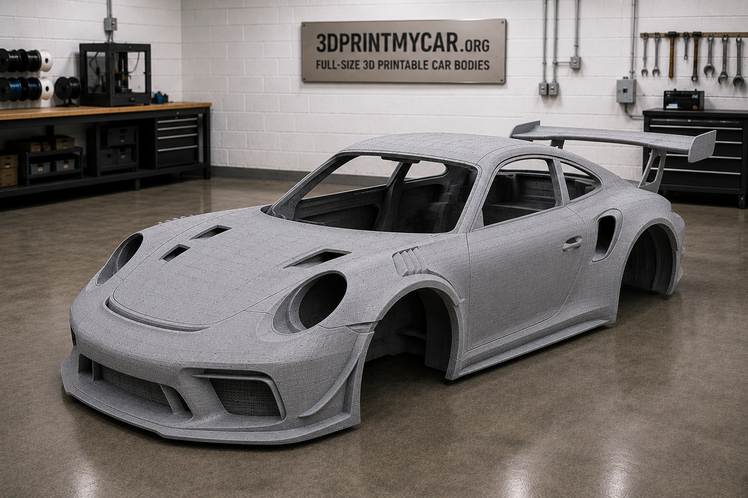 Overlay for Porsche boxter inspired by Porsche gt3 rs
