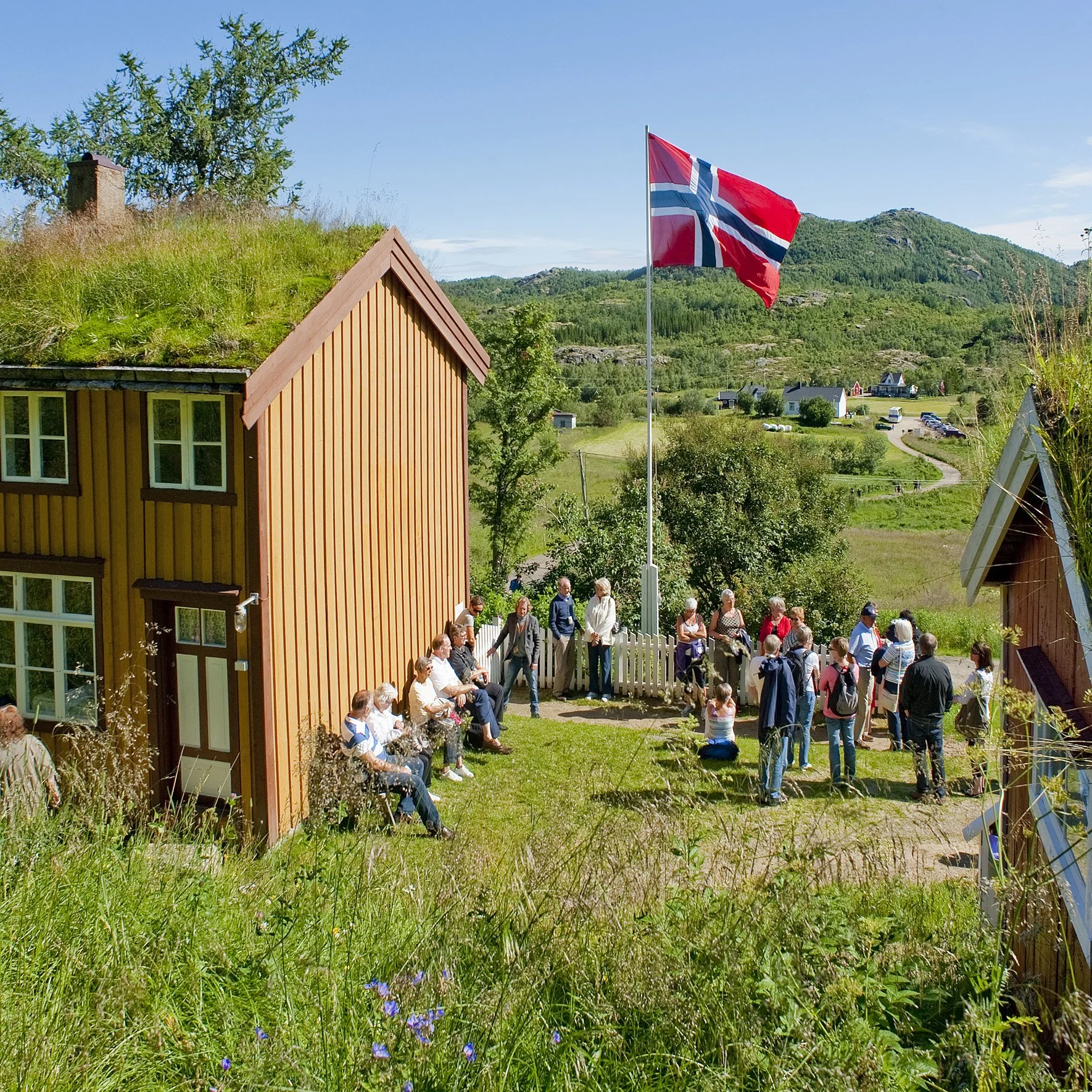 Knut Hamsuns barndomshjem, som ligger i Hamsund. Foto Hamsunsenteret