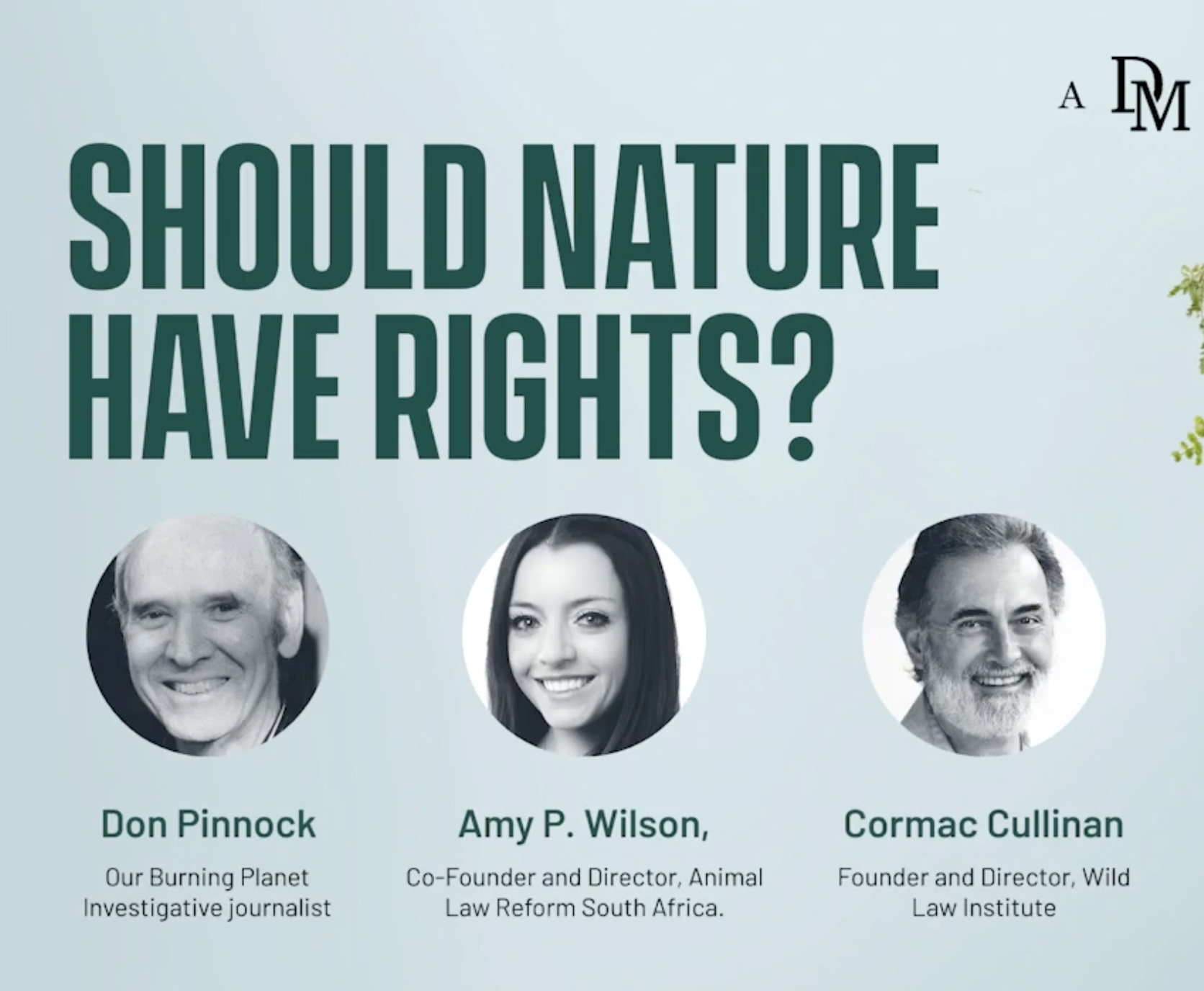 Daily Maverick webinar - "Should Nature Have Rights?" (2023)