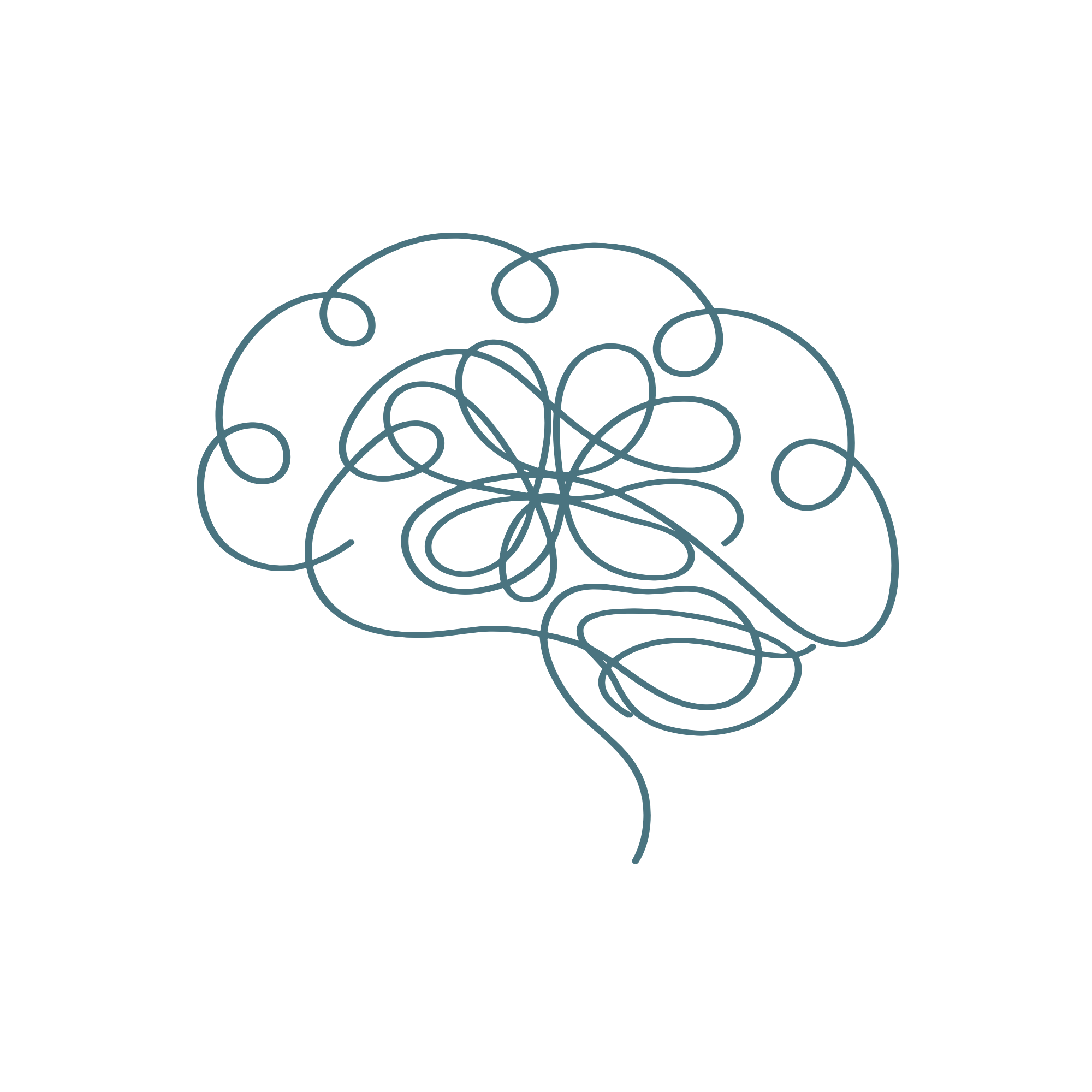 Nurtured Minds Brain Element Logo teal