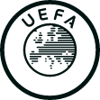 UEFA logo with football and text