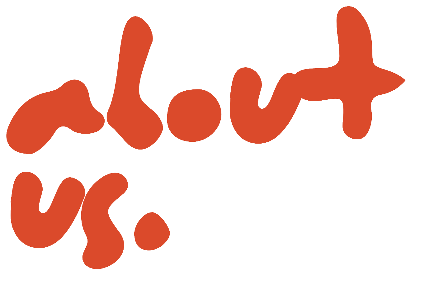 Stylized red text that reads 'Love U!' with a casual, handwritten font style.