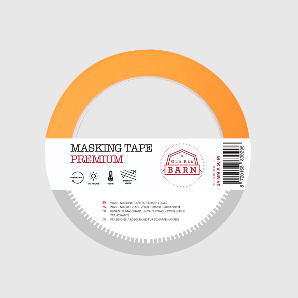 Old Red Barn - Masking Tape - Premium (Orange) - 24mm