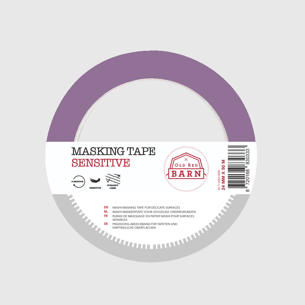 Old Red Barn - Masking Tape - Sensitive (Mauve) - 24mm
