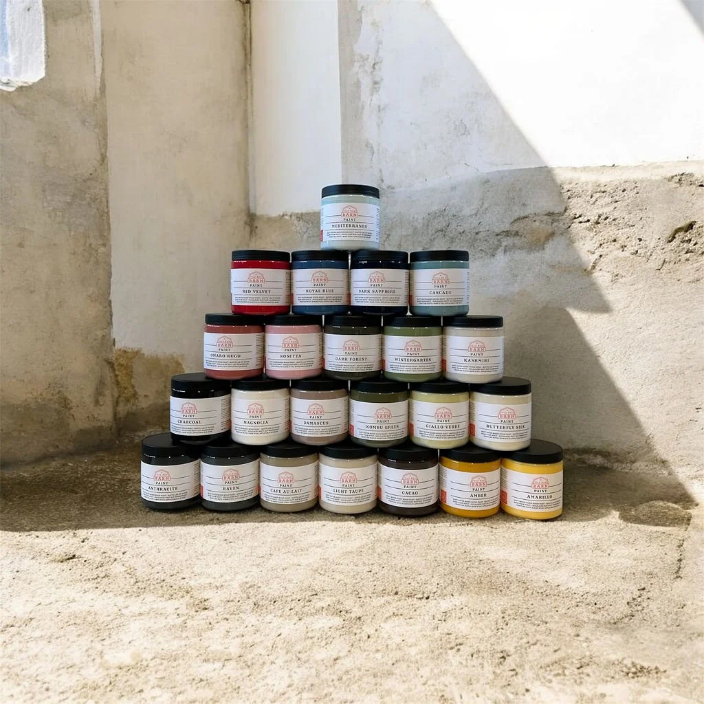 peinture Old Red Barn