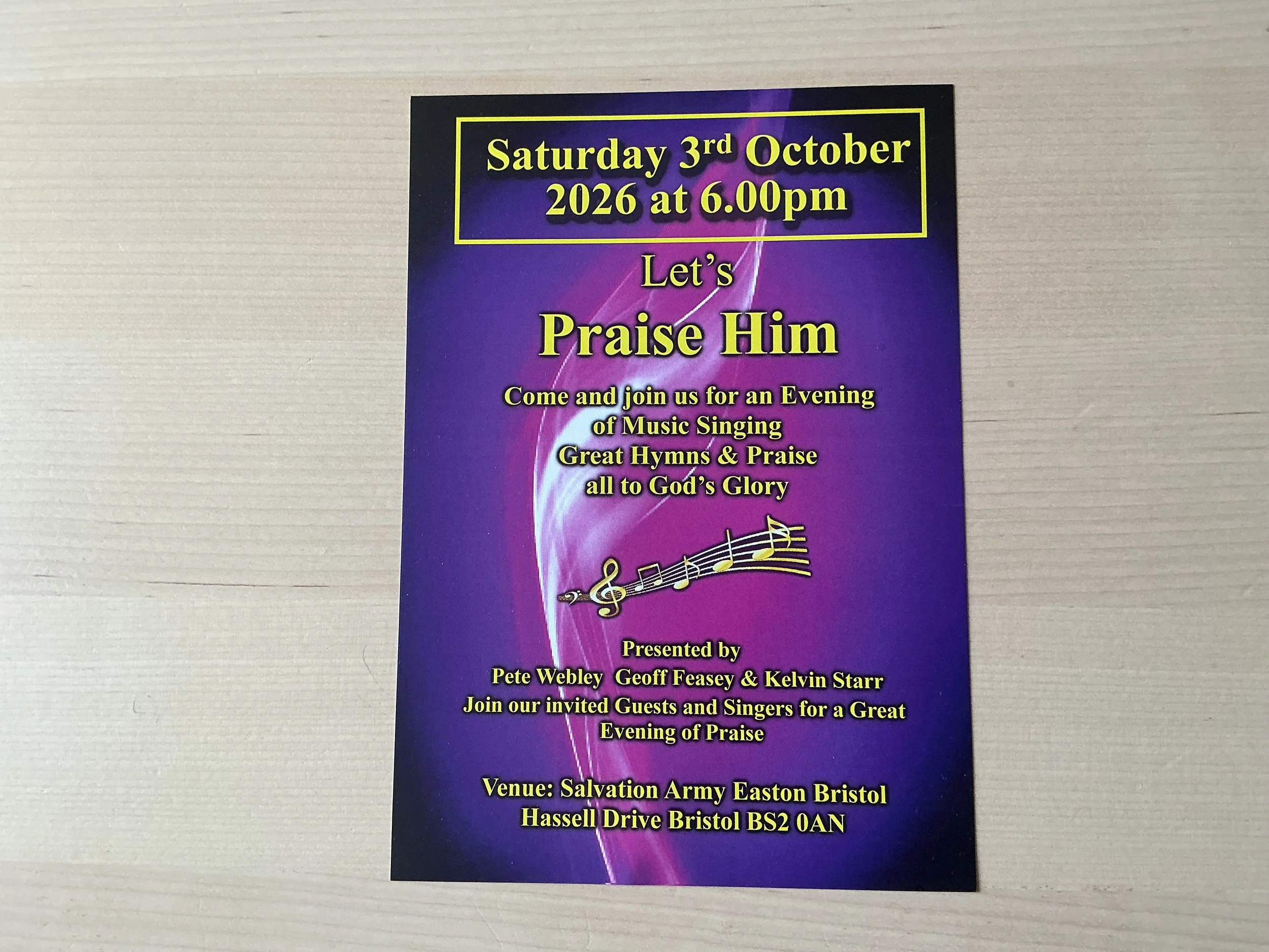 Let’s Praise Him