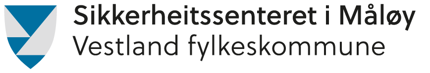 Logo av Sikkerhetsenteret i Måløy, Vestland fylkeskommune.