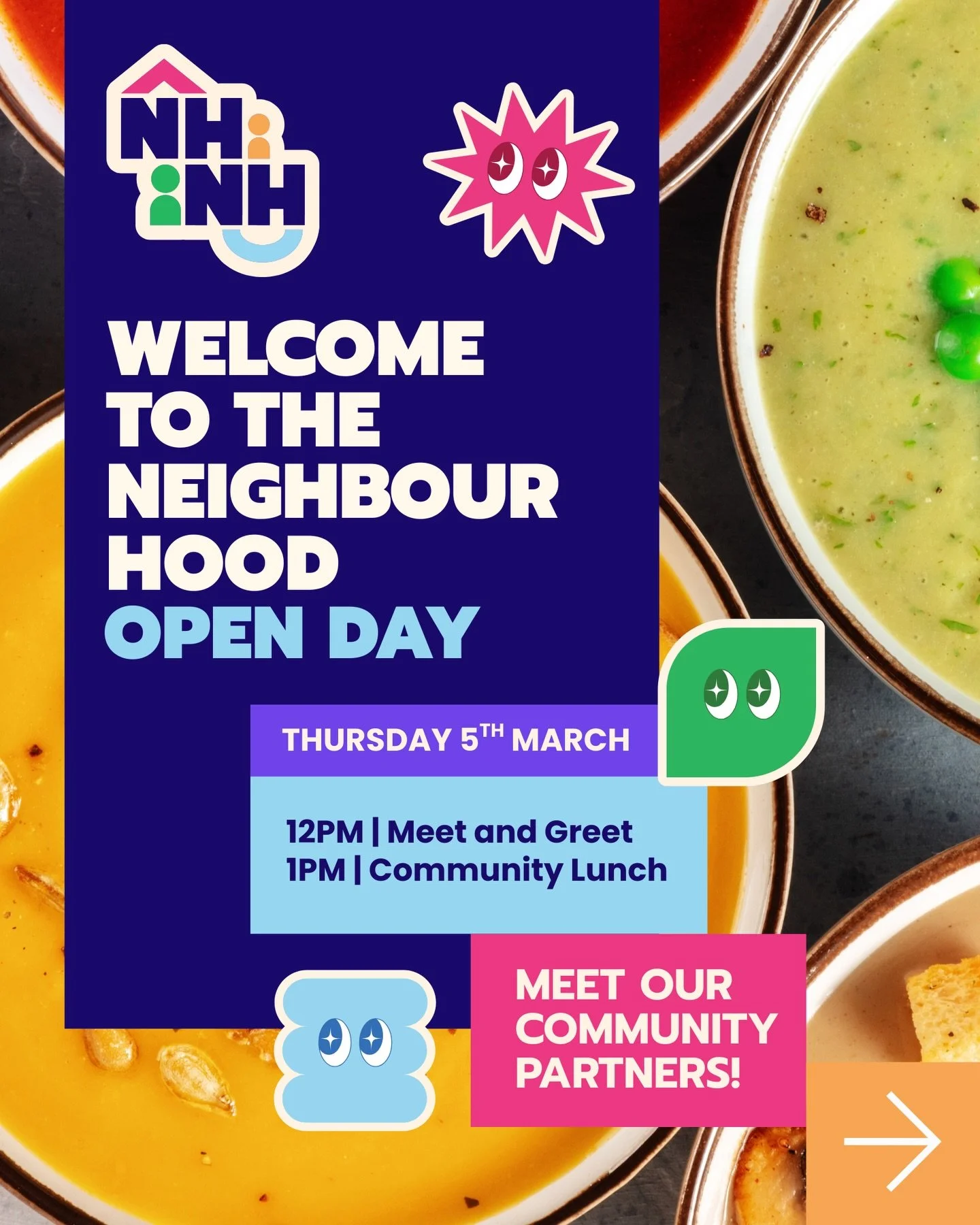 Join us this Thursday for a very special community lunch and the chance to connect with the incredible partners who support NHNH and help make everything we do possible ✨ 

Swipe to see who will be there!

This lunch is part of our Welcome to the Nei