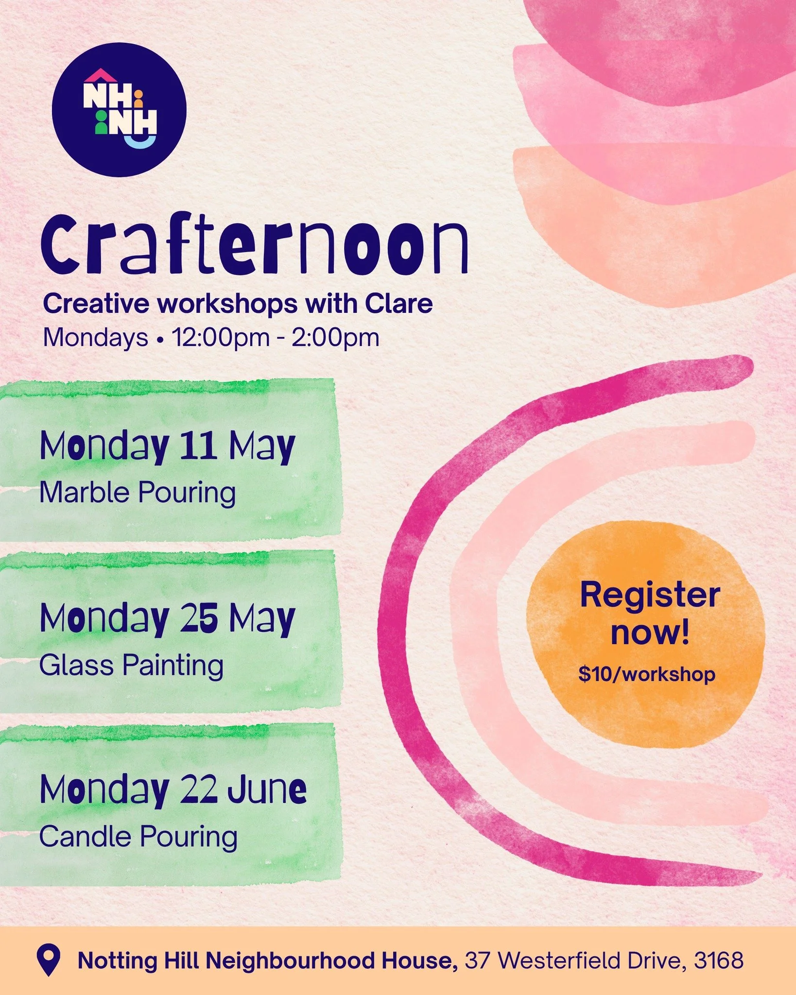 Looking for a little pocket of calm, creativity, and good company? Come join us for Crafternoon with Clare, your fortnightly escape into all things crafty.

In tomorrows session, Clare will guide you through the beautiful and mesmerising art of marbl